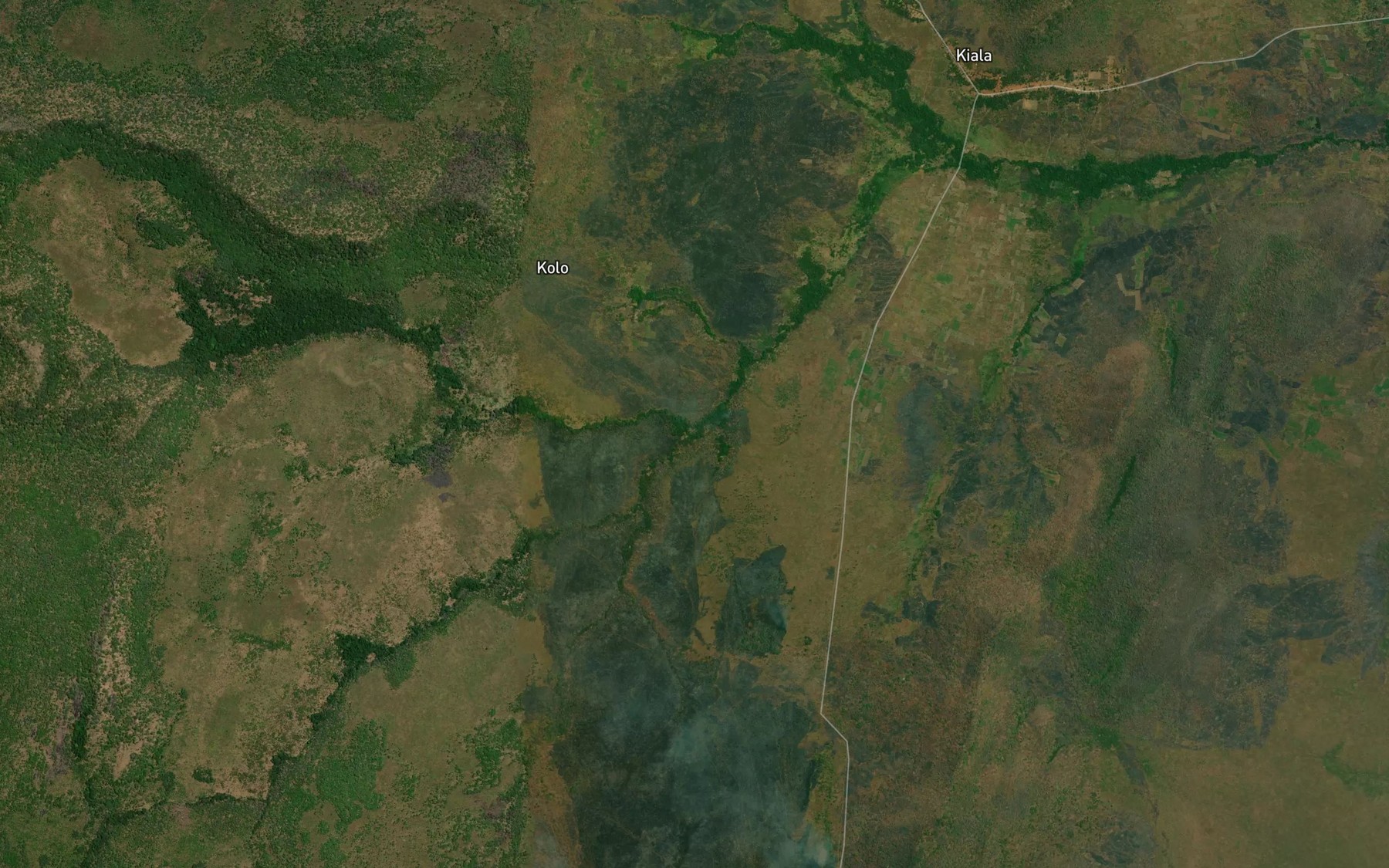 Satellite map of the Katata