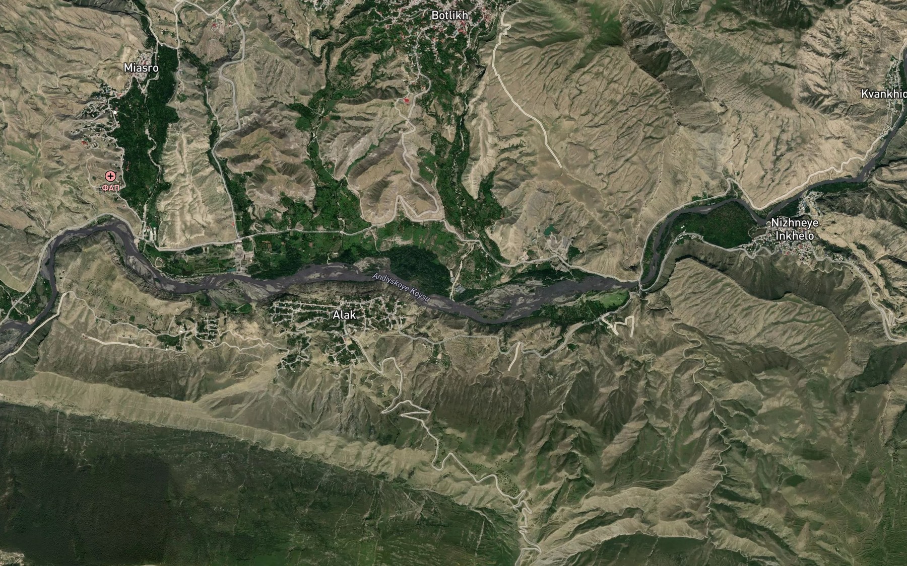 Satellite map of the Chankovskaya