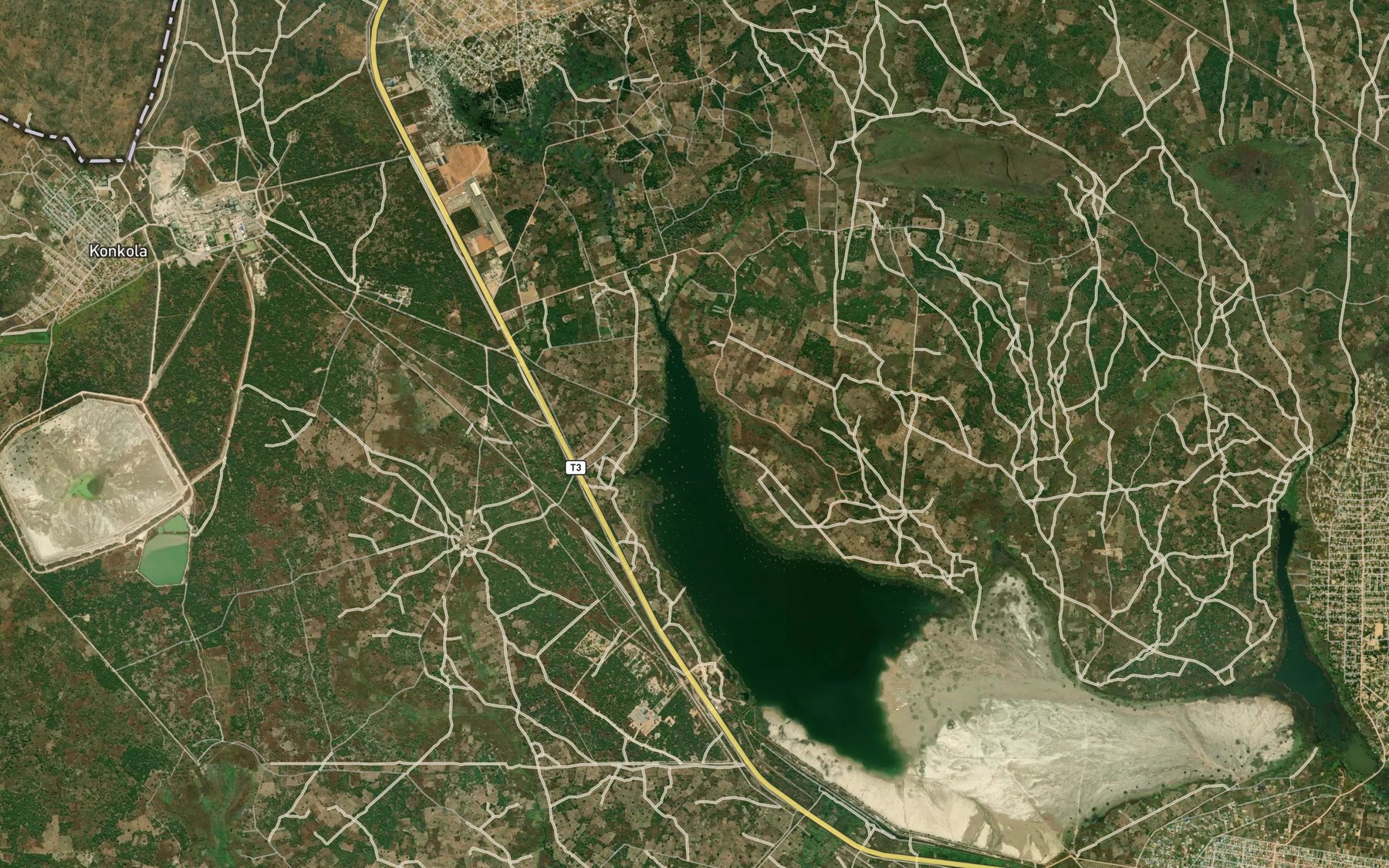 Satellite map of the Mingomba