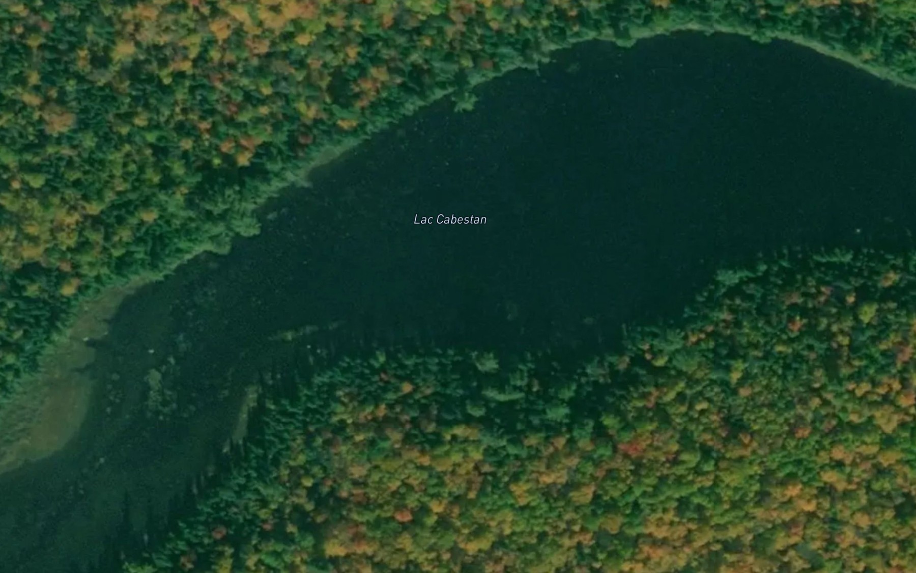 Satellite map of the Lac Cabestan