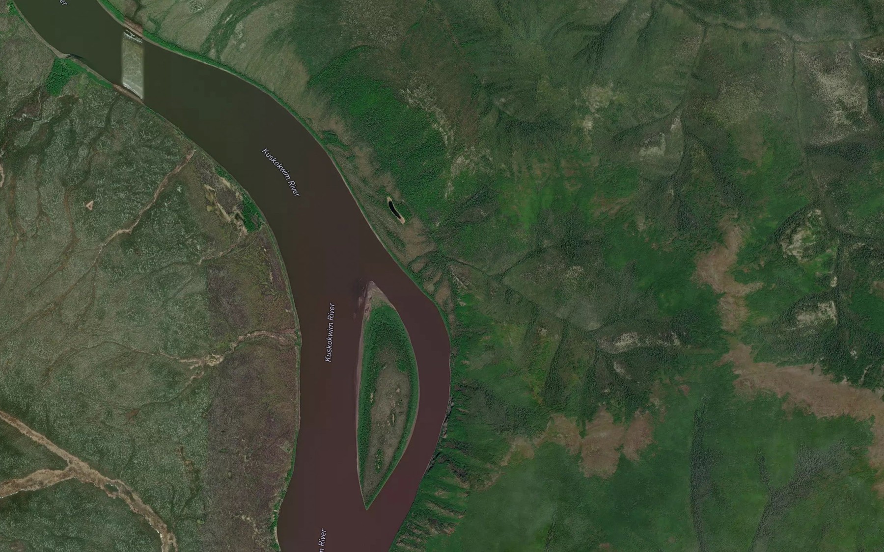 Satellite map of the Little Creek