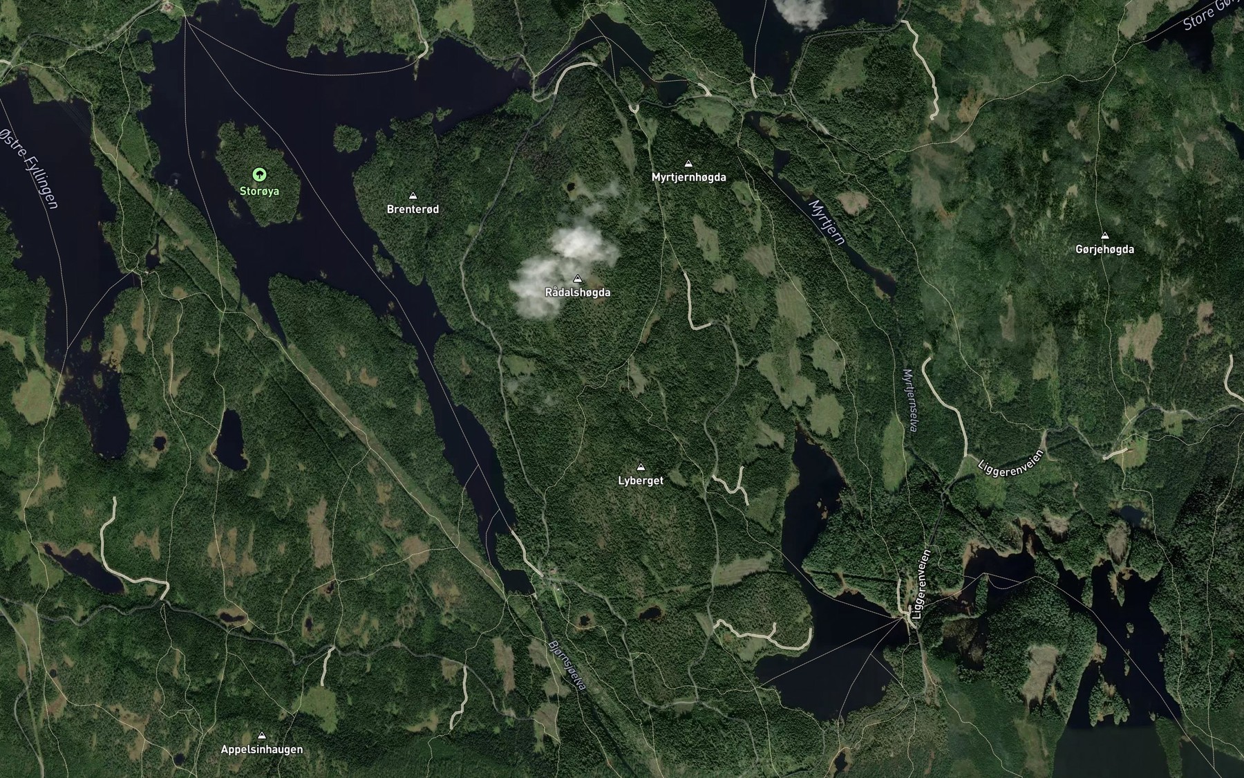 Satellite map of the Lonasputta