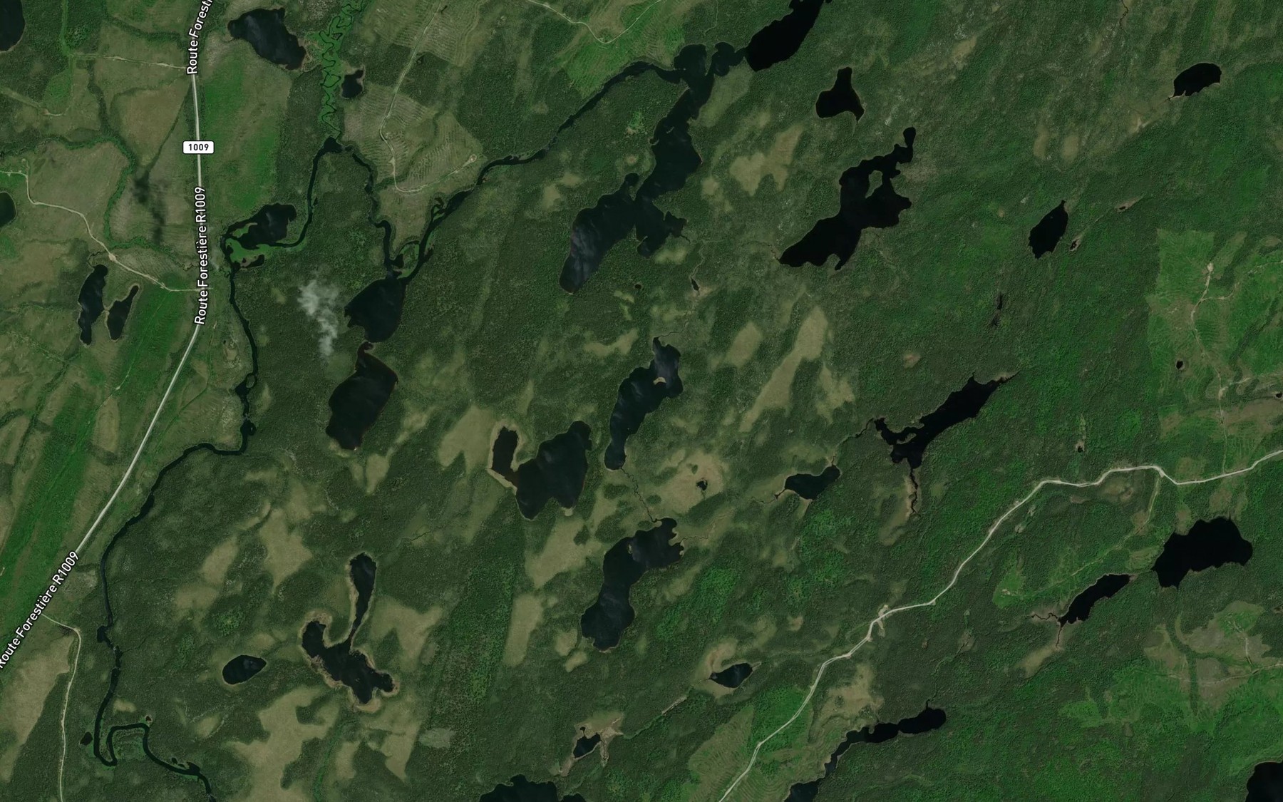 Satellite map of the Lac Kaawtosiskak