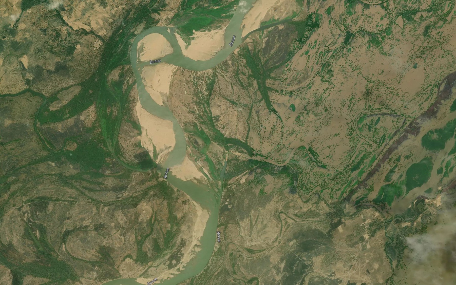 Satellite map of the River Dogo Yashi