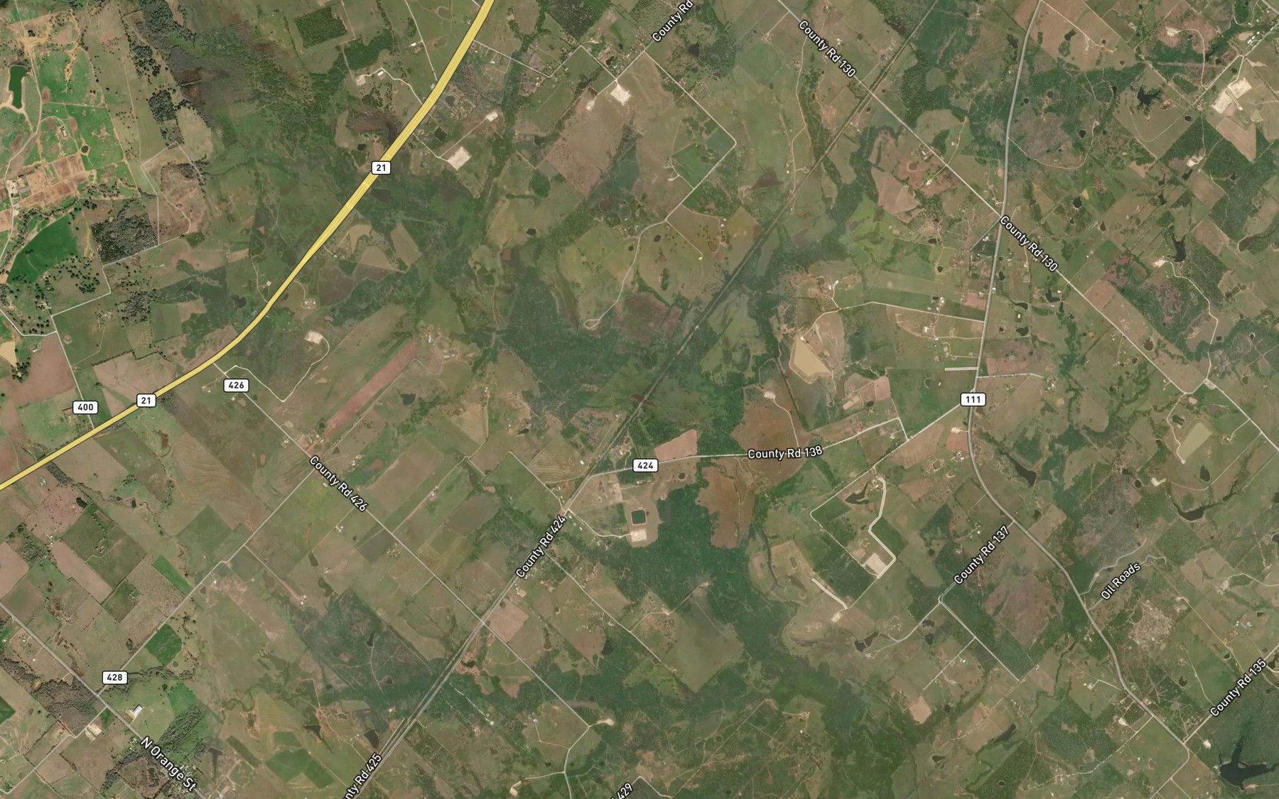 Satellite map of the Krunk Lake