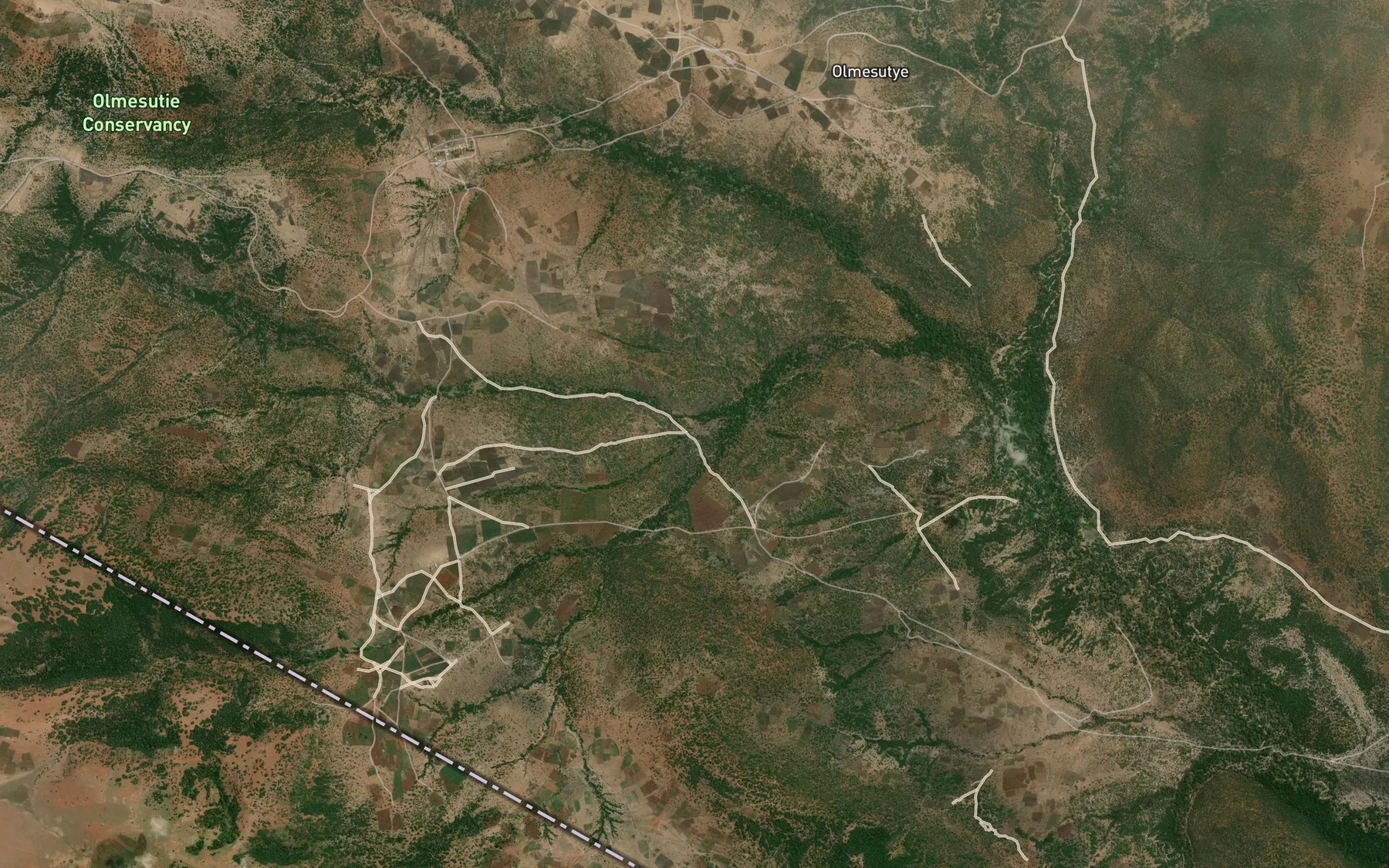 Satellite map of the Ol Keju Lengarashi
