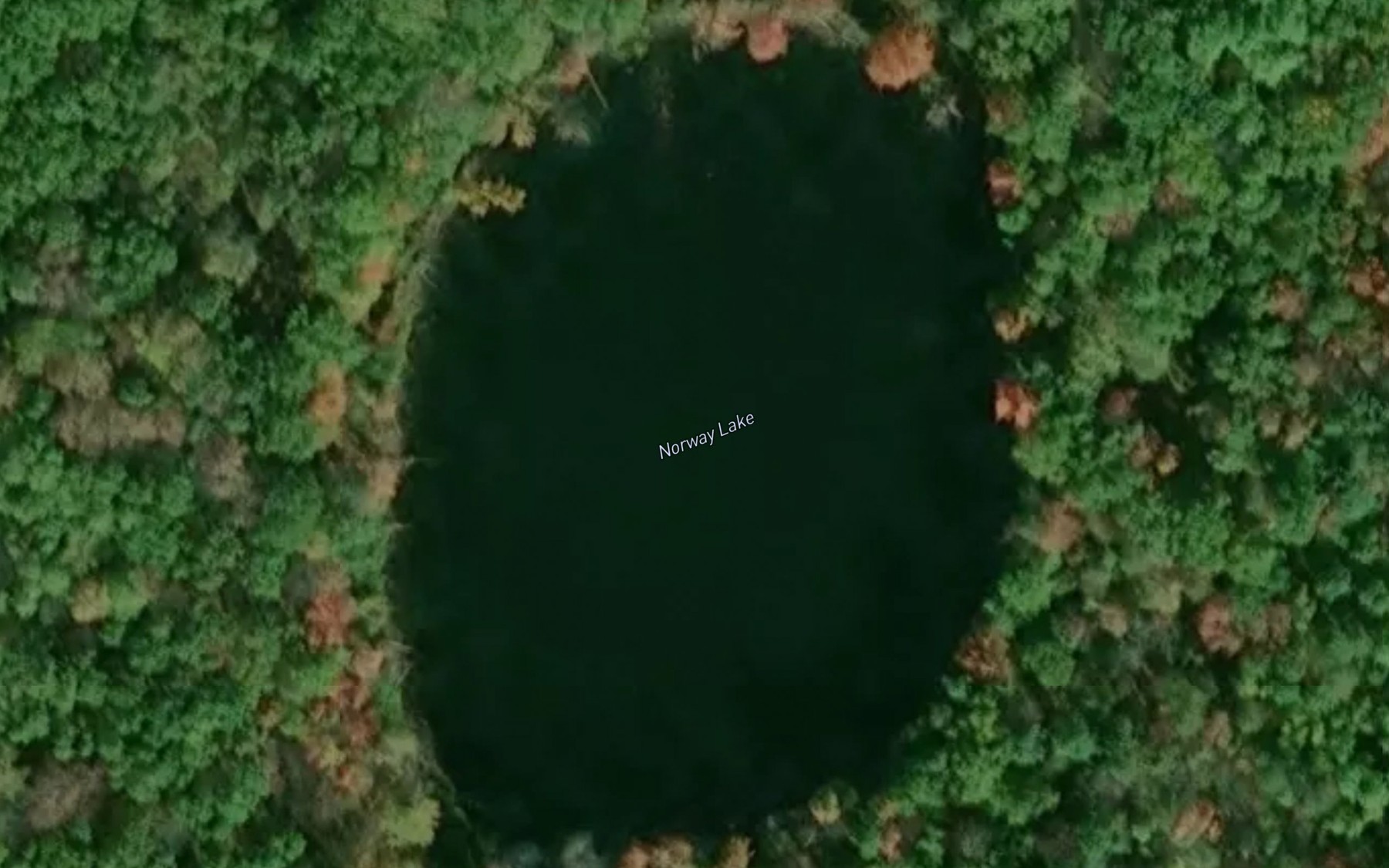 Satellite map of the Norway Lake