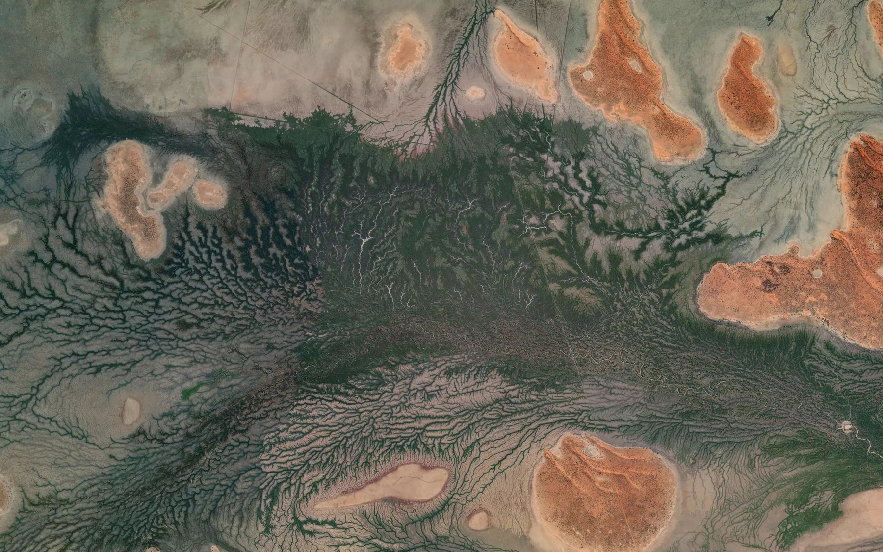 Satellite map of the Tanbar Billabong
