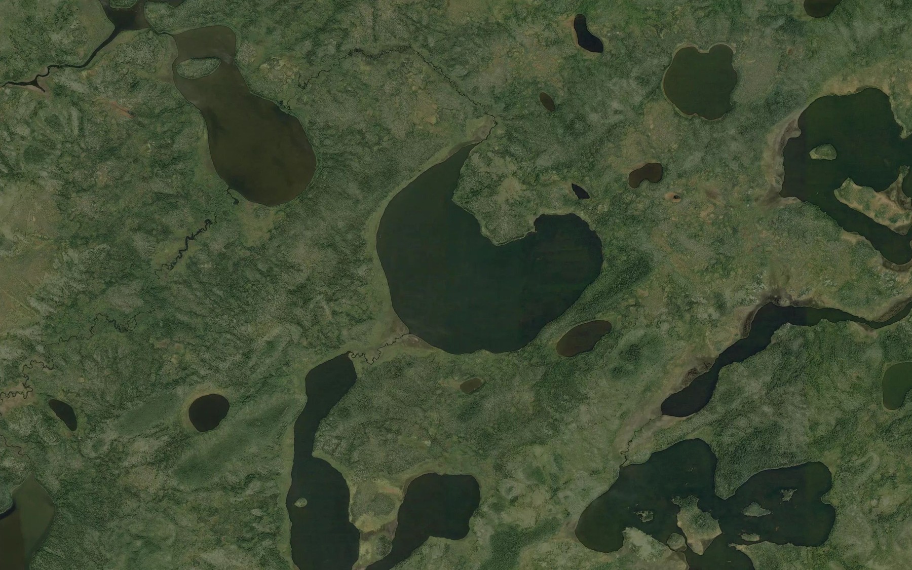 Satellite map of the Levitt Lake