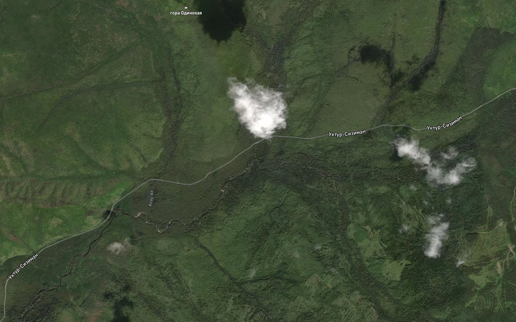 Satellite map of the Chichau