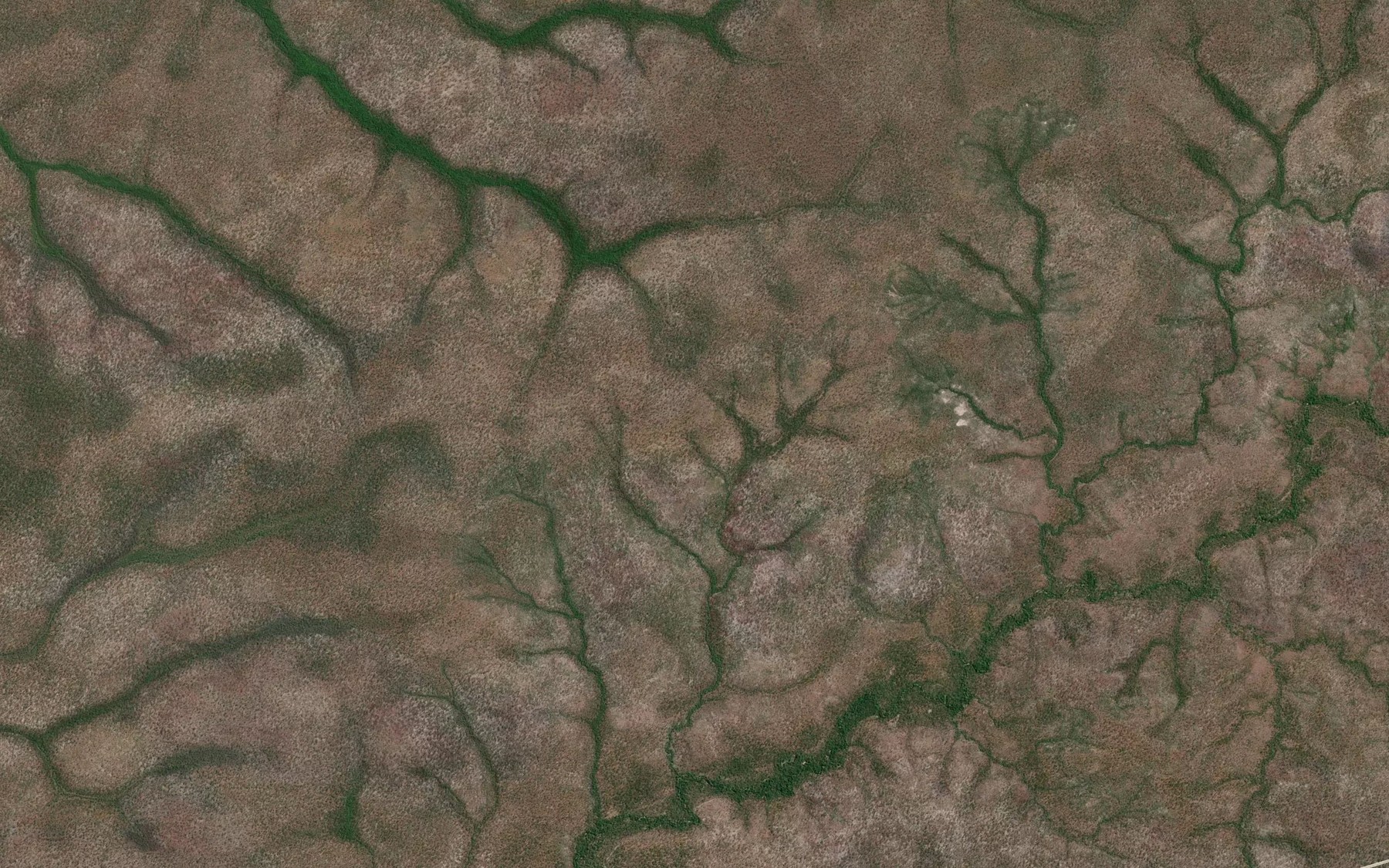 Satellite map of the Mistake Creek