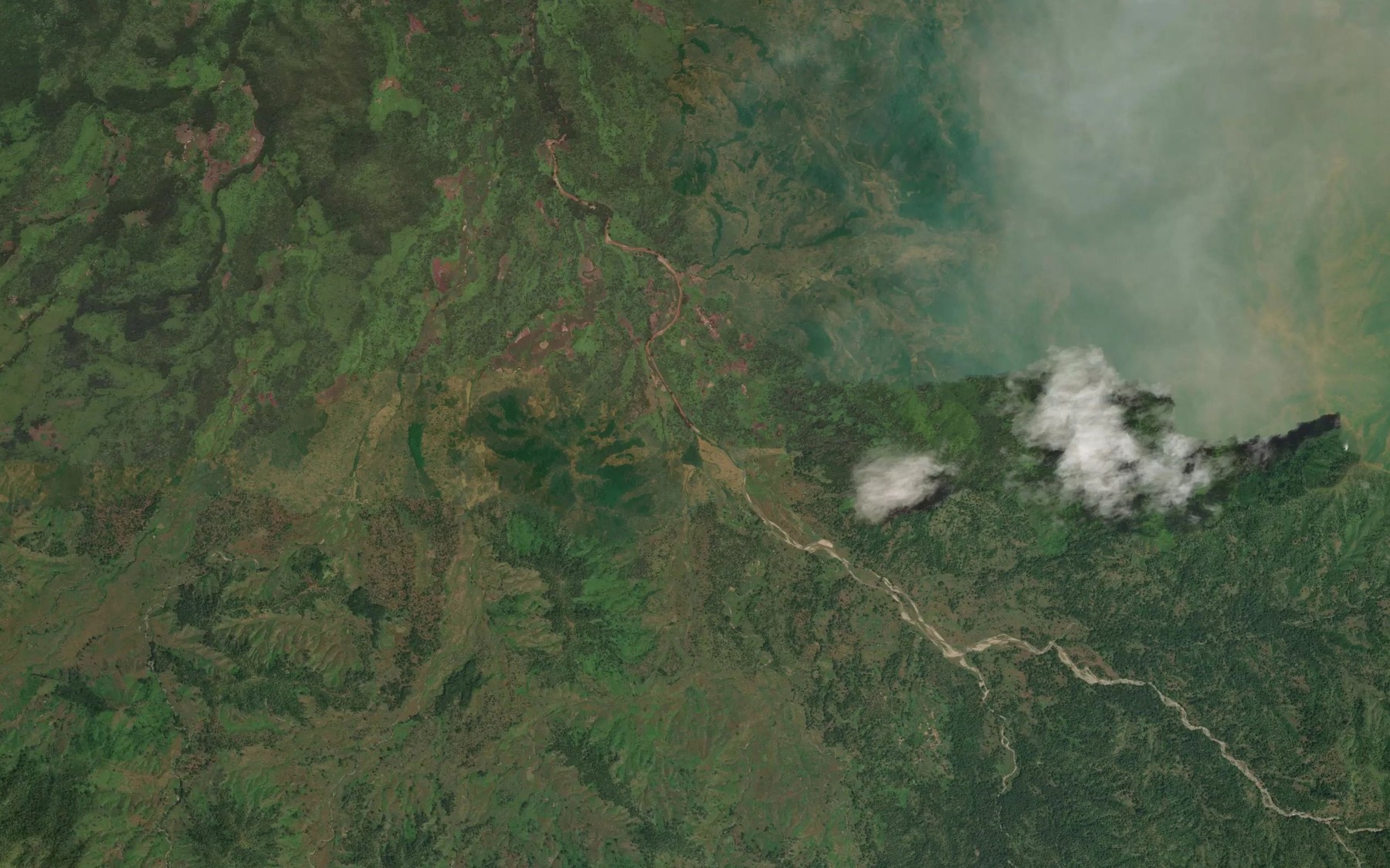 Satellite map of the Kamatan