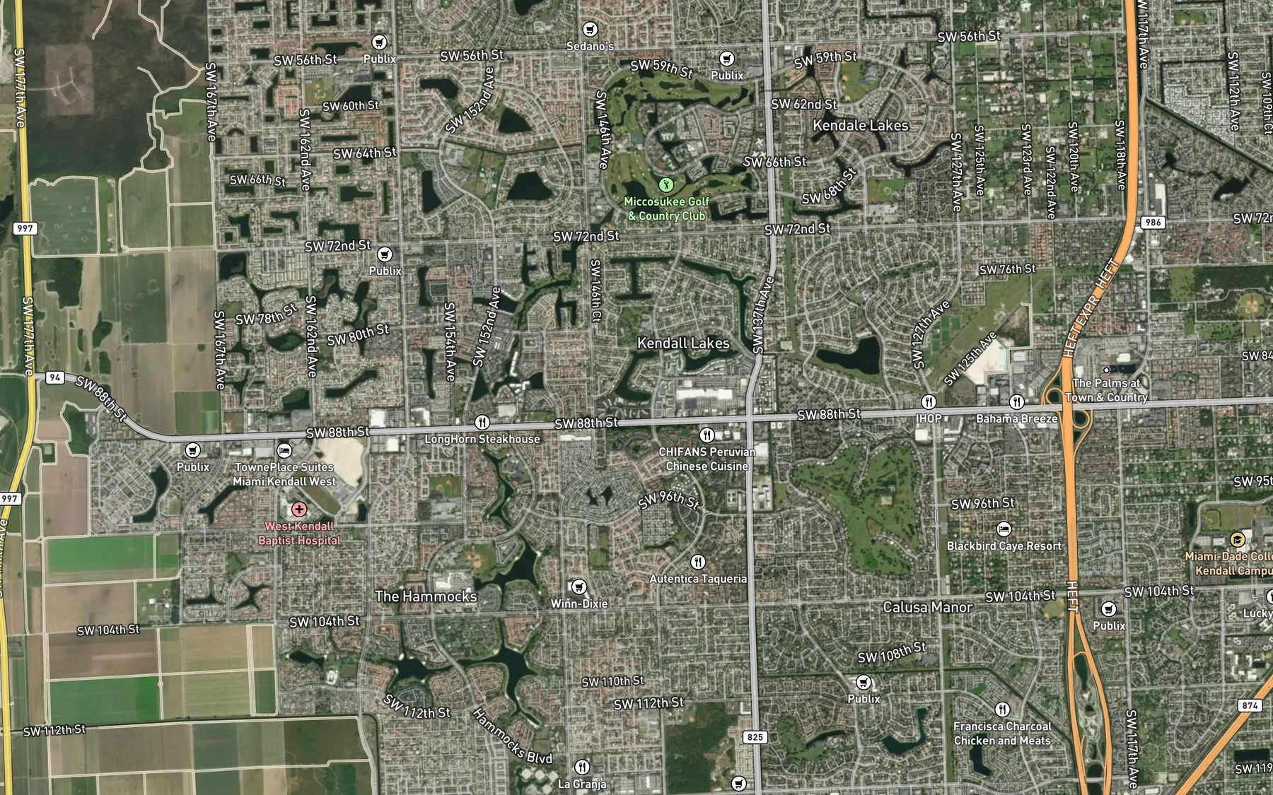 Satellite map of the Spot 2