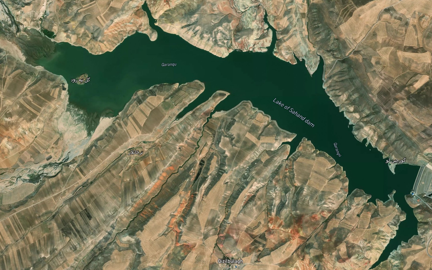 Satellite map of the Almalu Chay