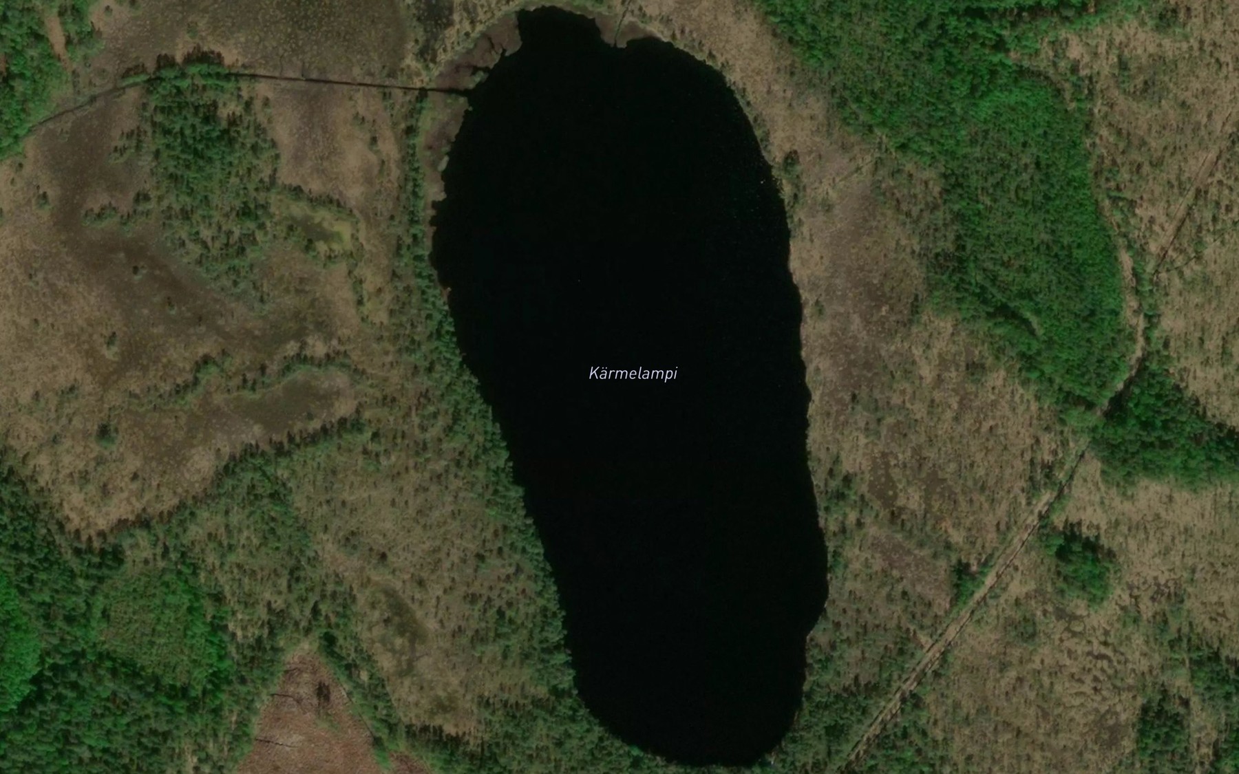 Satellite map of the Karmelampi