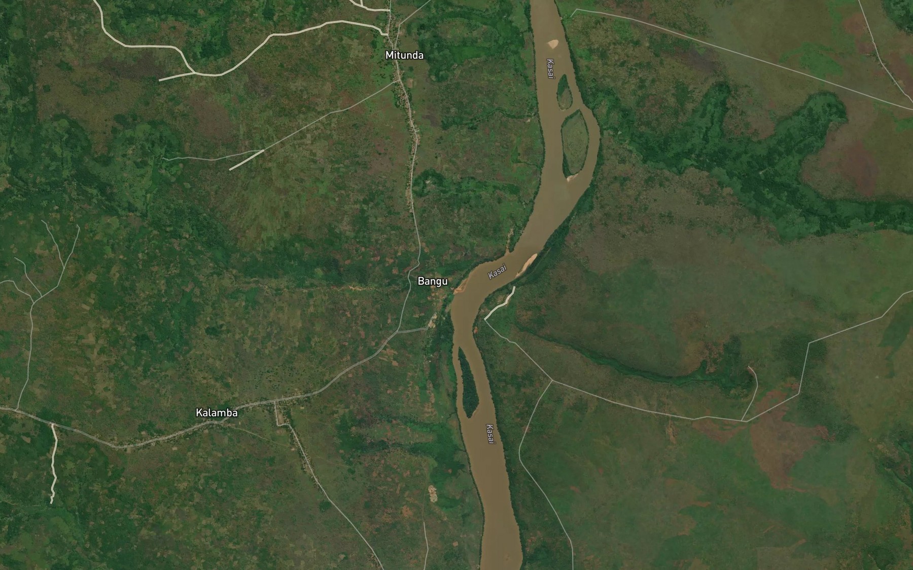 Satellite map of the Kabenga