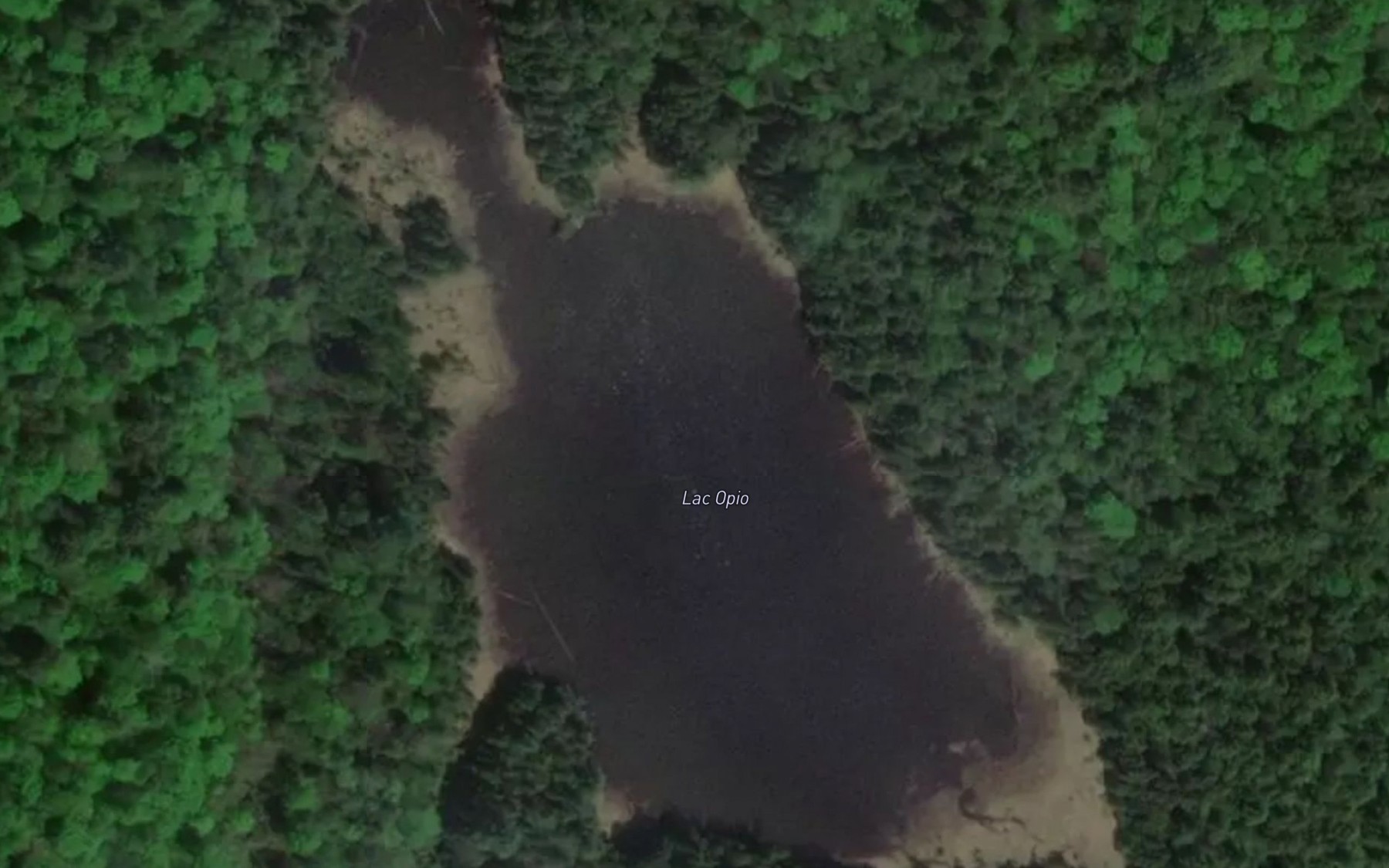 Satellite map of the Lac Opio