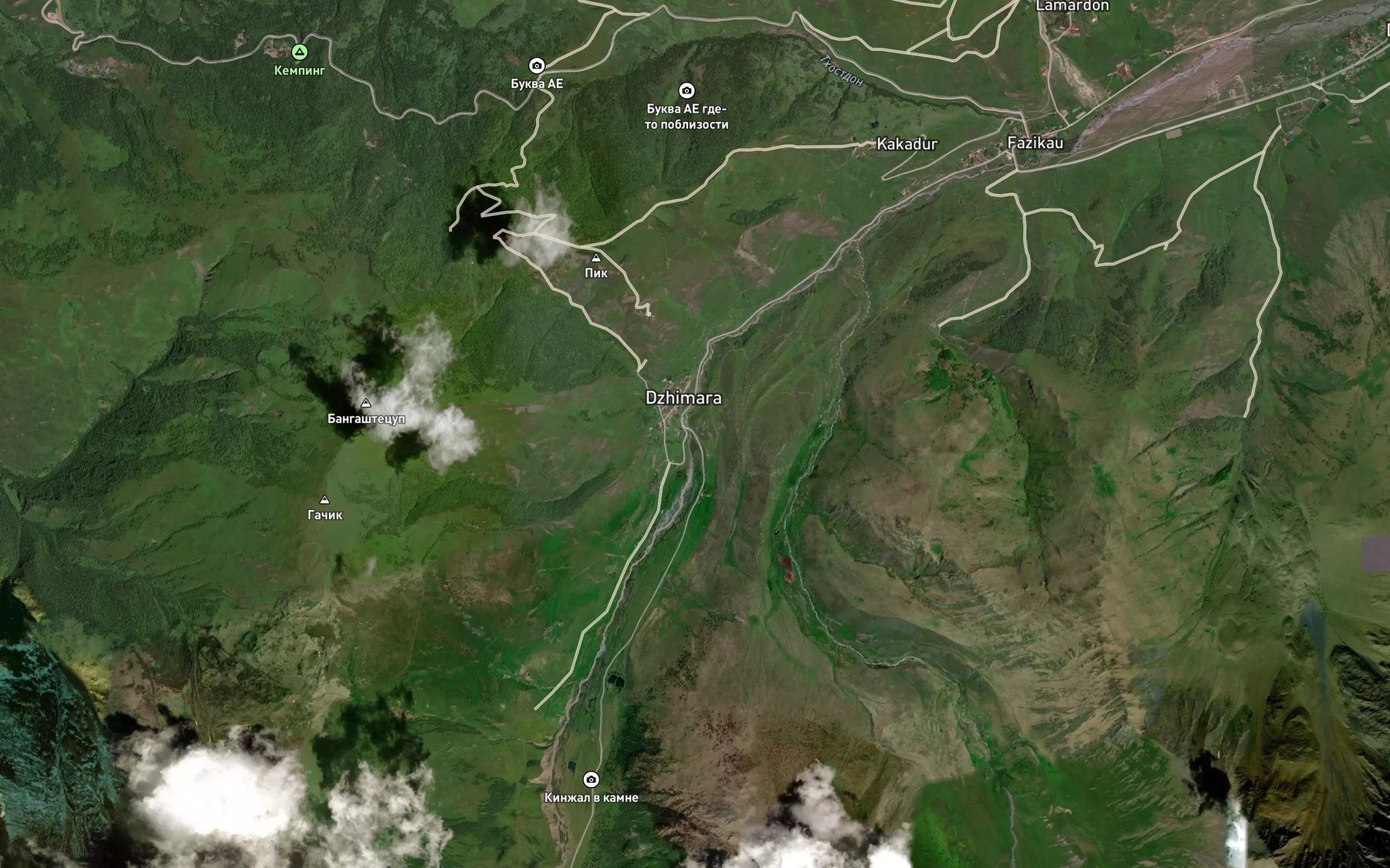 Satellite map of the Midagravindon