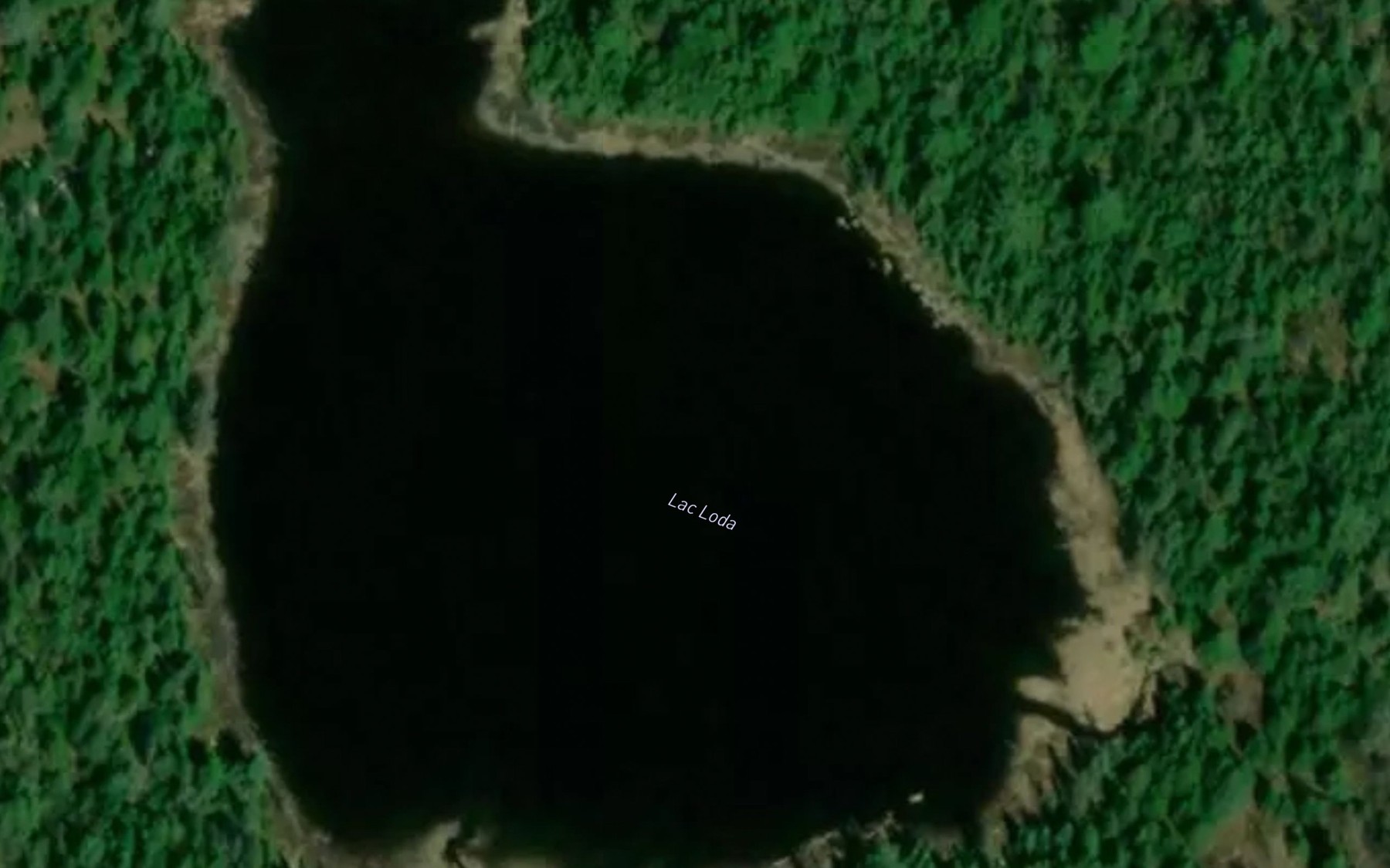 Satellite map of the Lac Loda