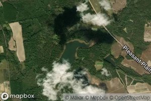 Satellite map of the Boatright Lake