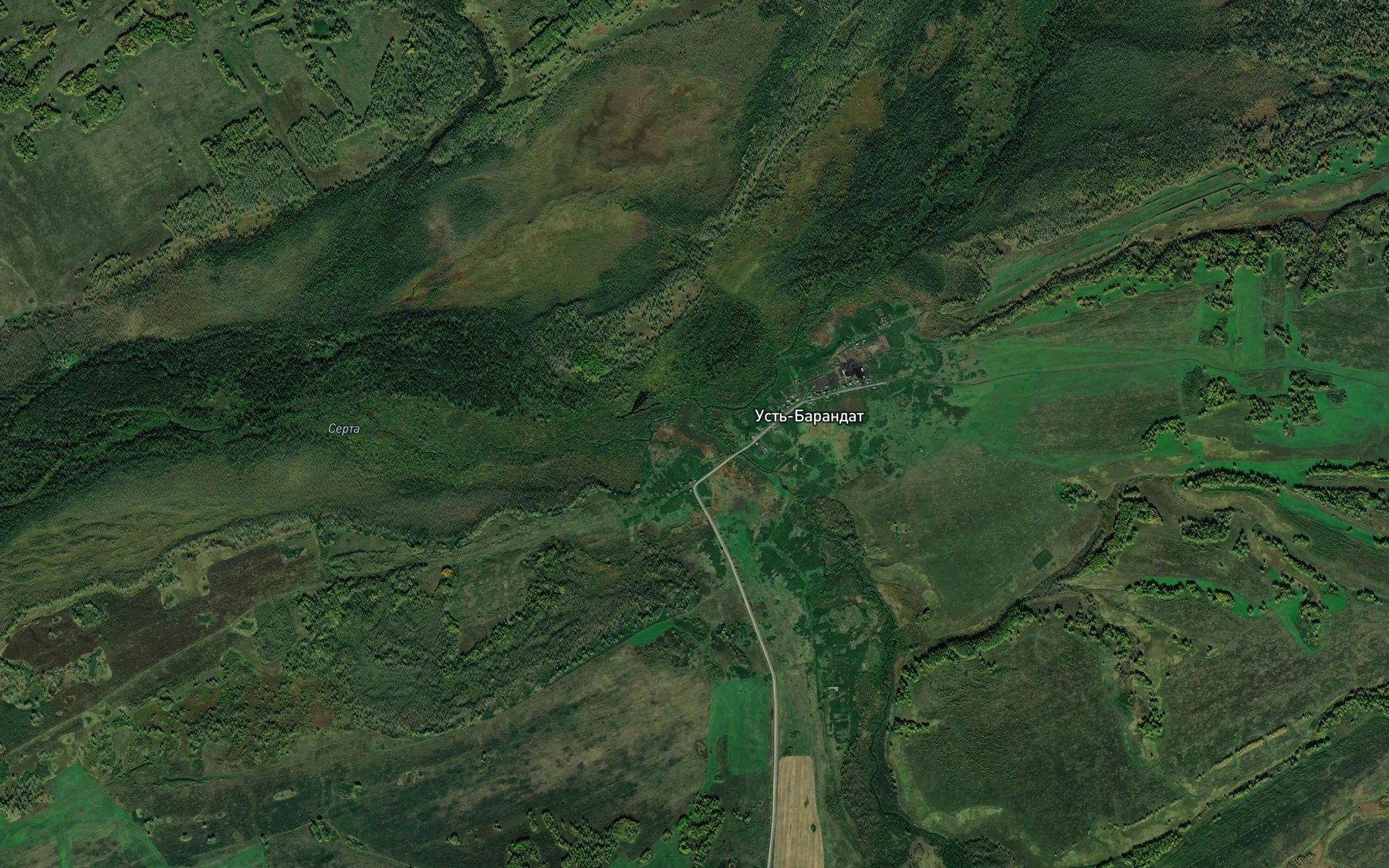 Satellite map of the Barandat