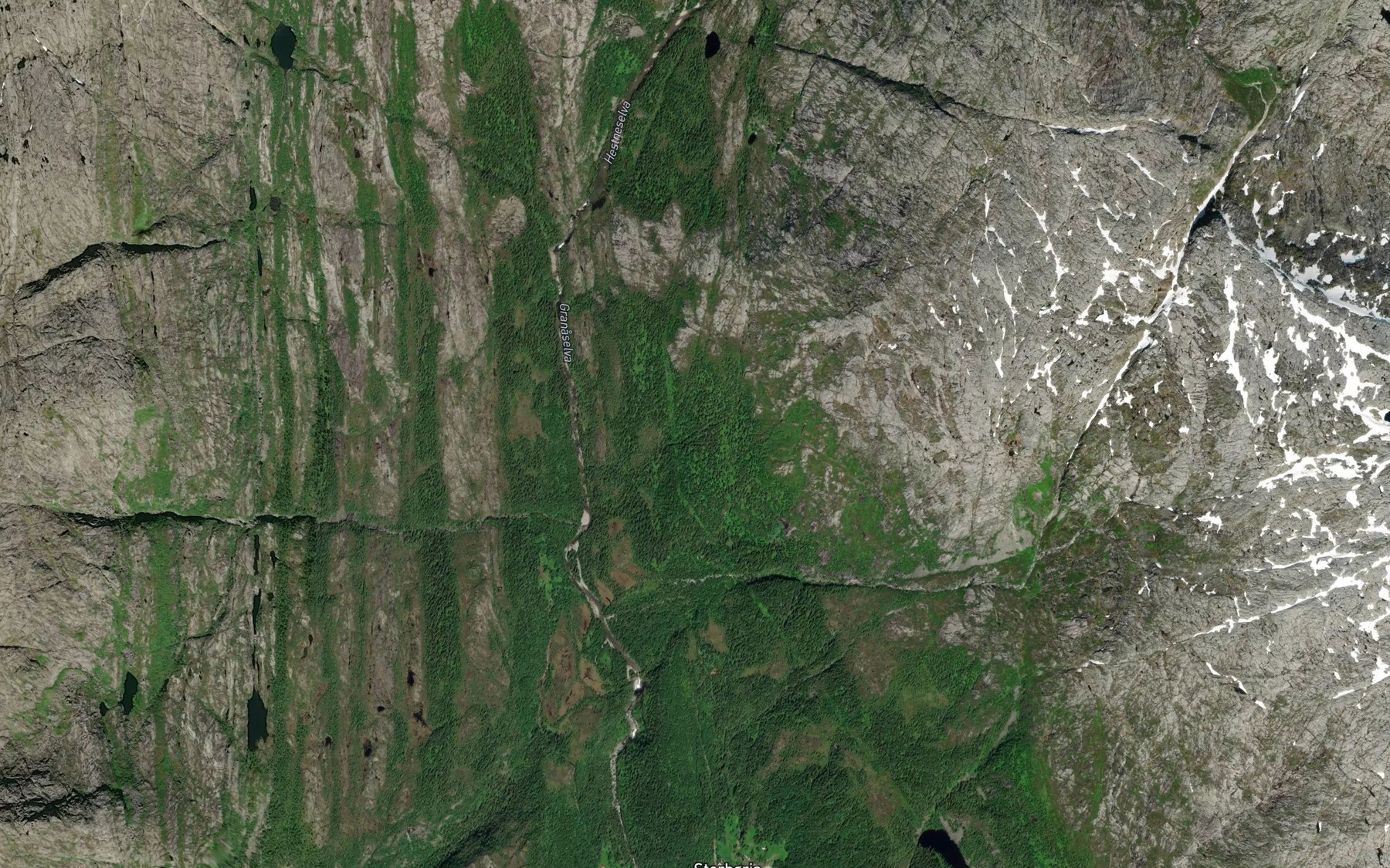 Satellite map of the Lessengbekken