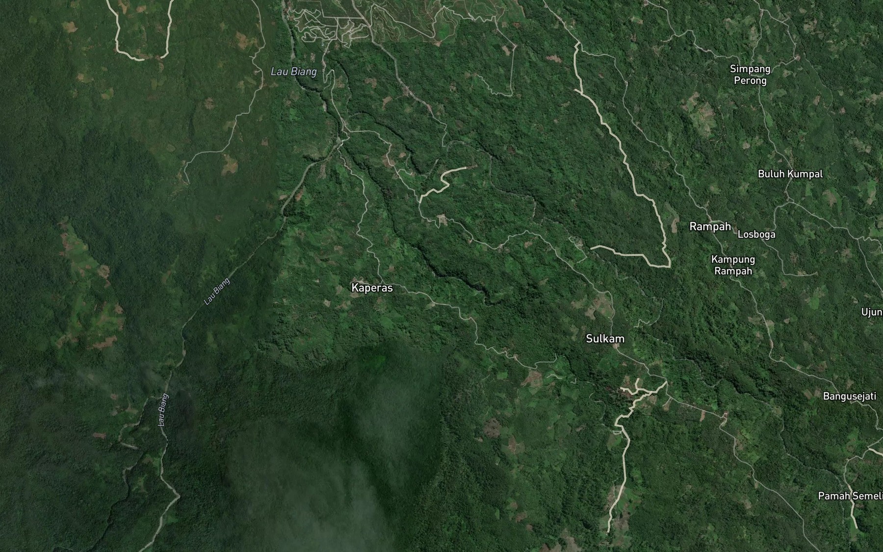 Satellite map of the Lao Ketekukan