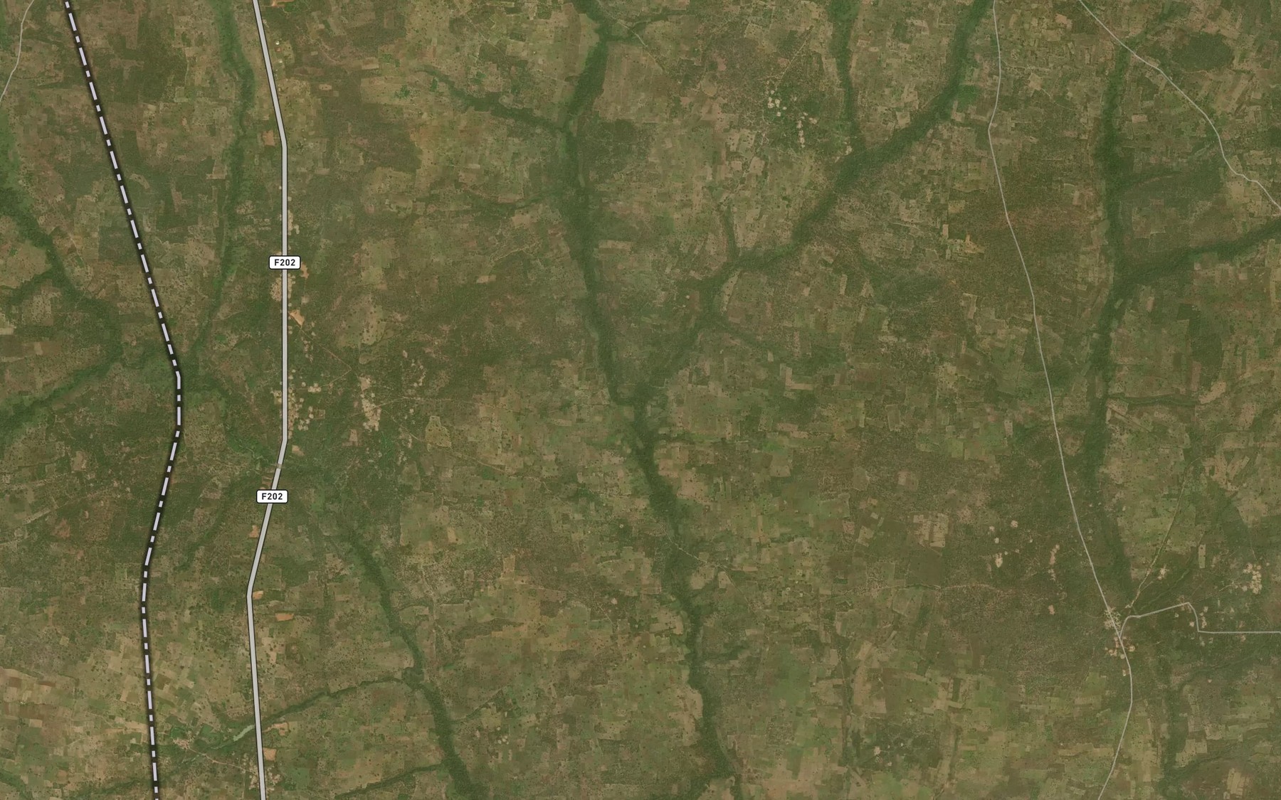 Satellite map of the River Parikora