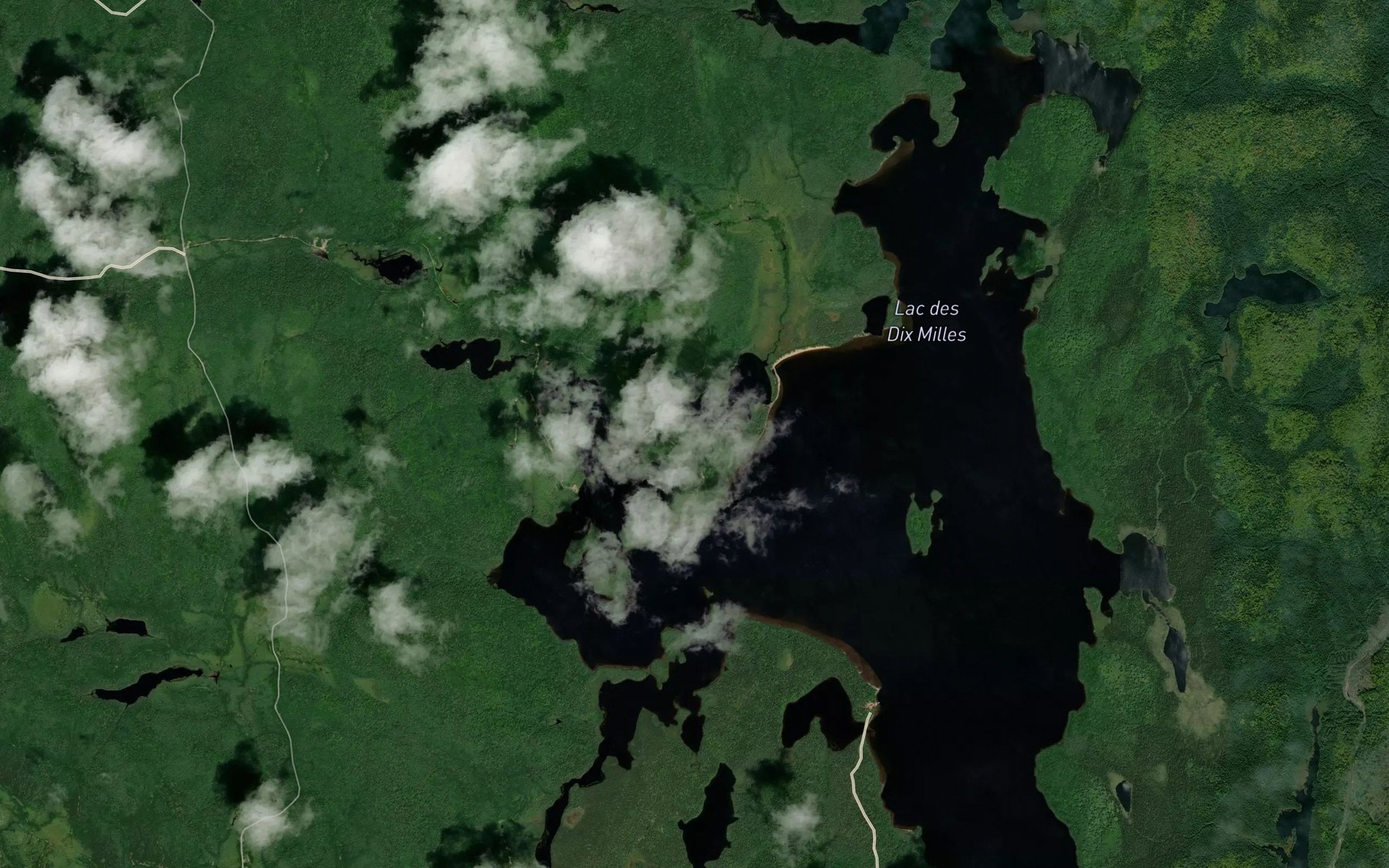 Satellite map of the Lac de la Plage