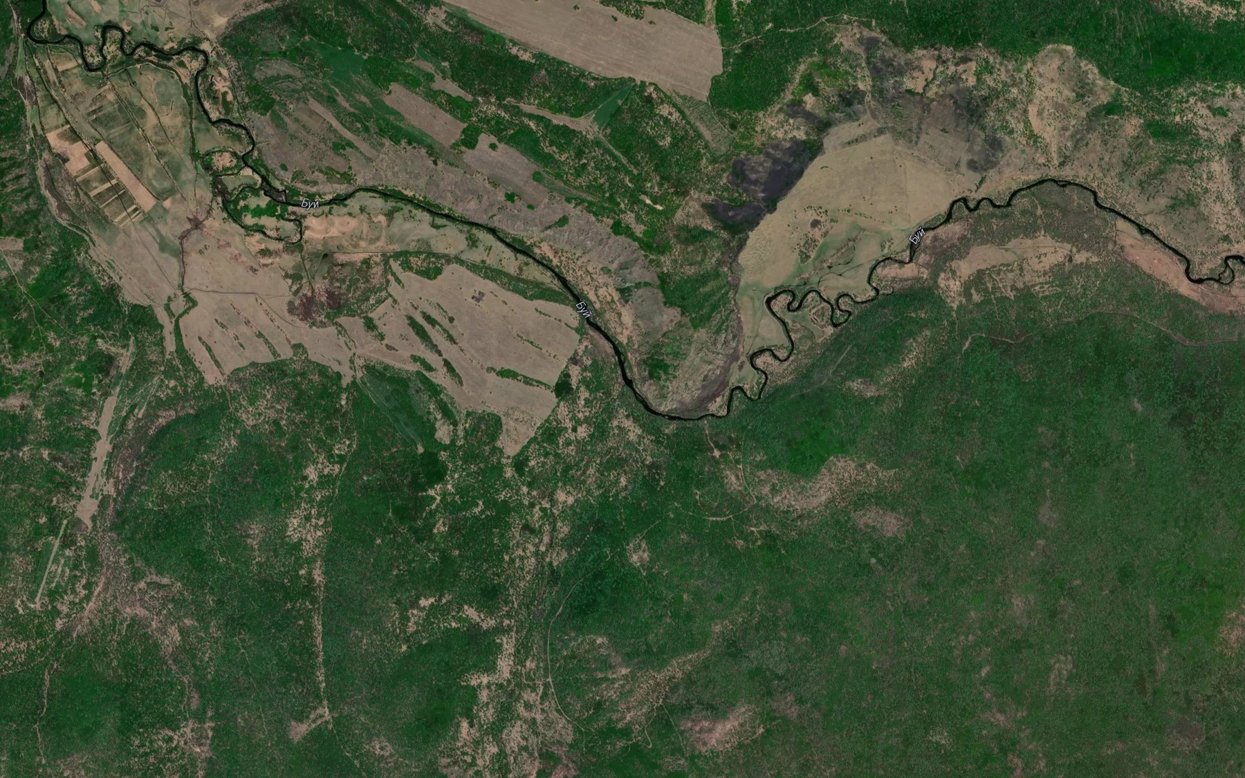 Satellite map of the Lotoshna