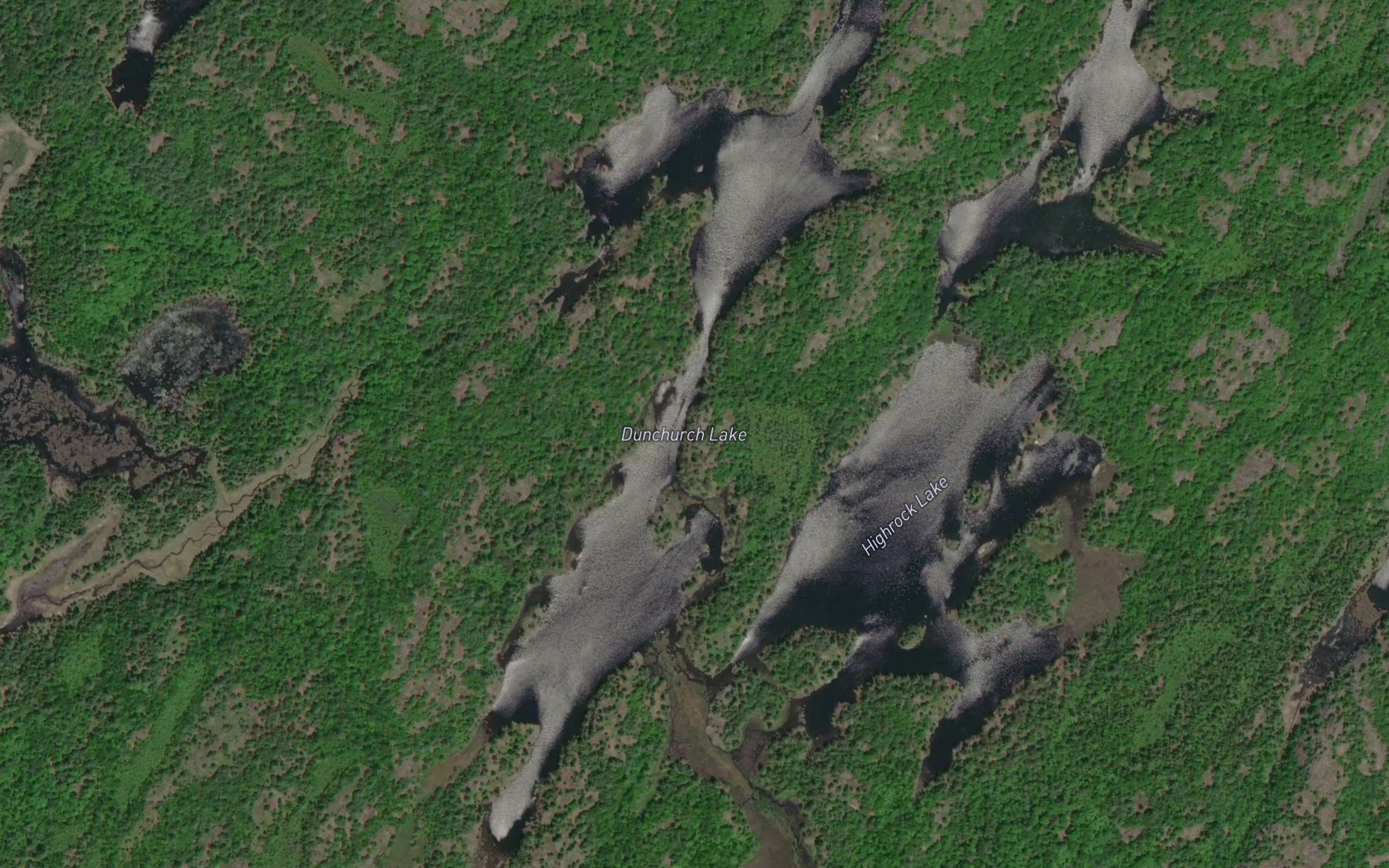 Satellite map of the Dunchurch Lake