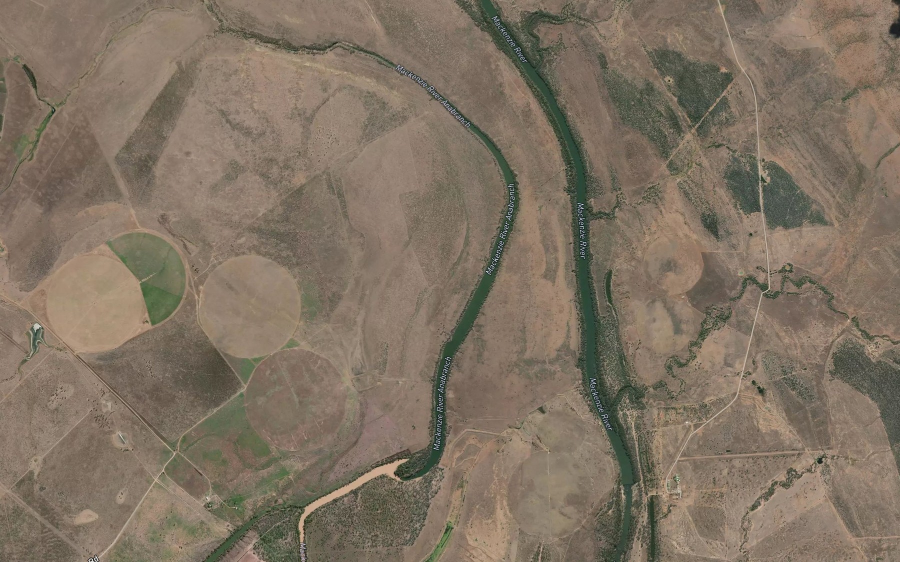 Satellite map of the Lake Mary