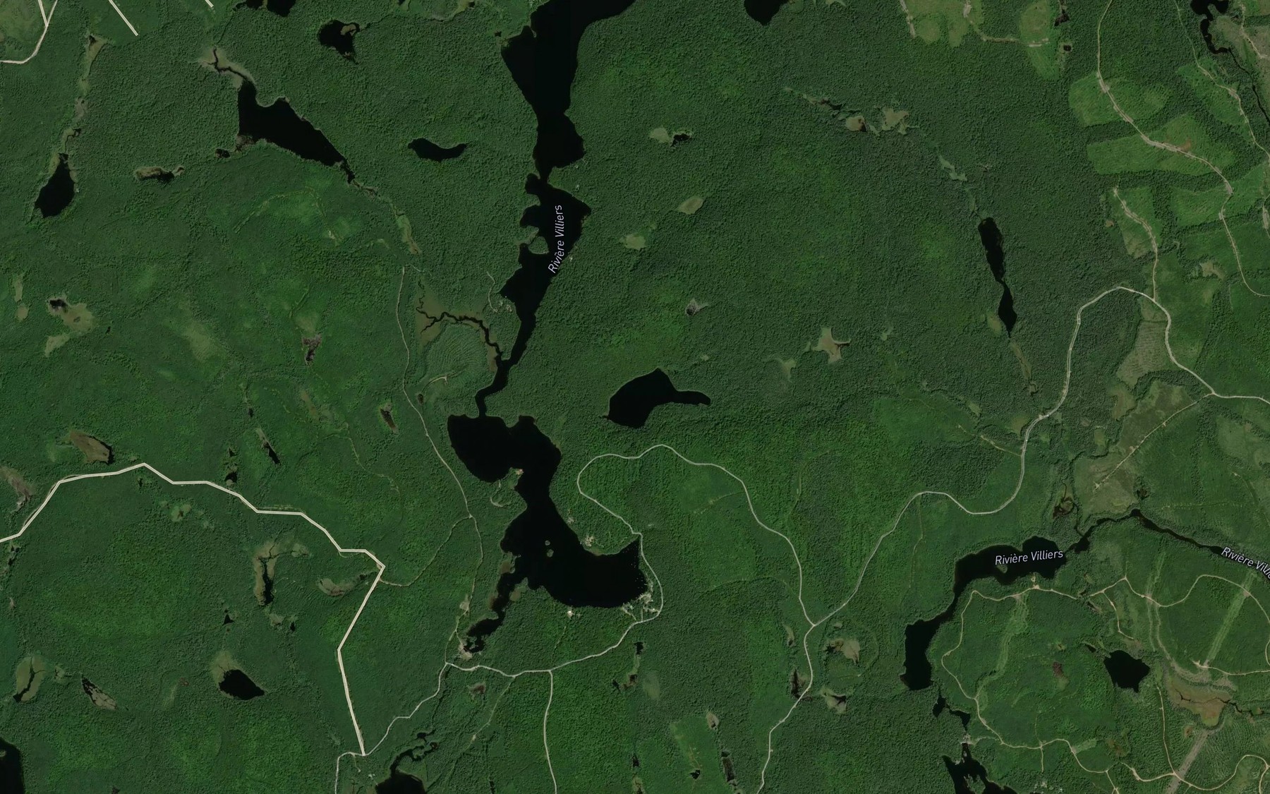 Satellite map of the Lac Jaune
