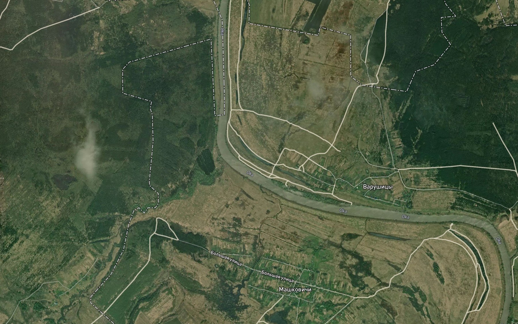 Satellite map of the Ozero Luzhki