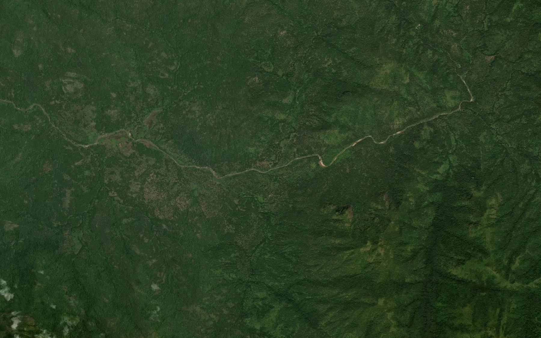 Satellite map of the River Bose