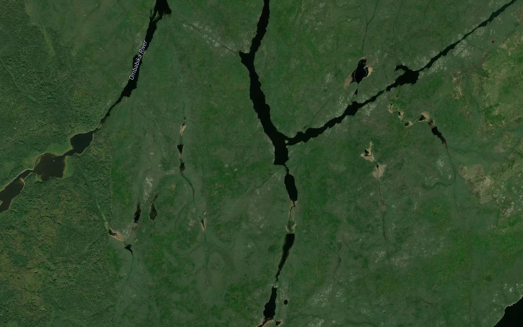 Satellite map of the Otter Creek