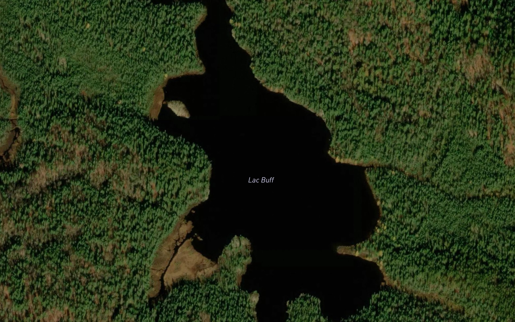 Satellite map of the Lac Buff
