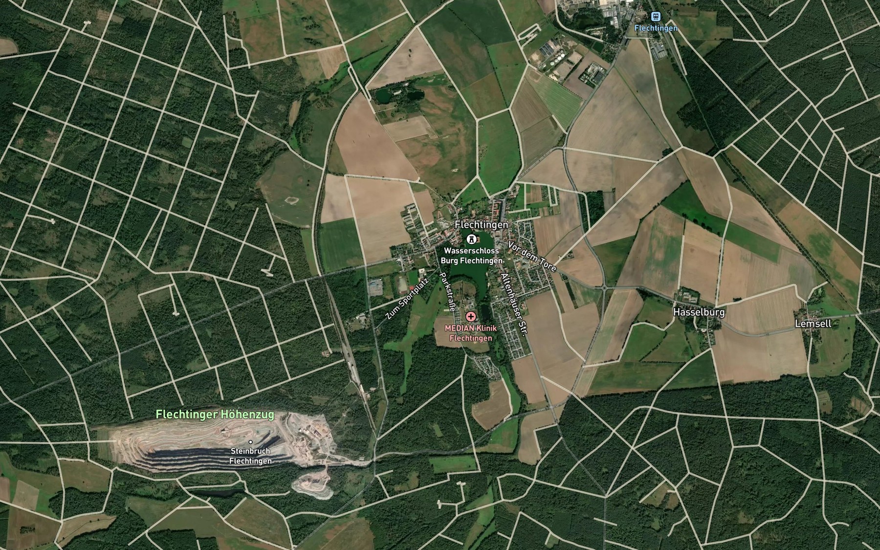 Satellite map of the Kleine Renne