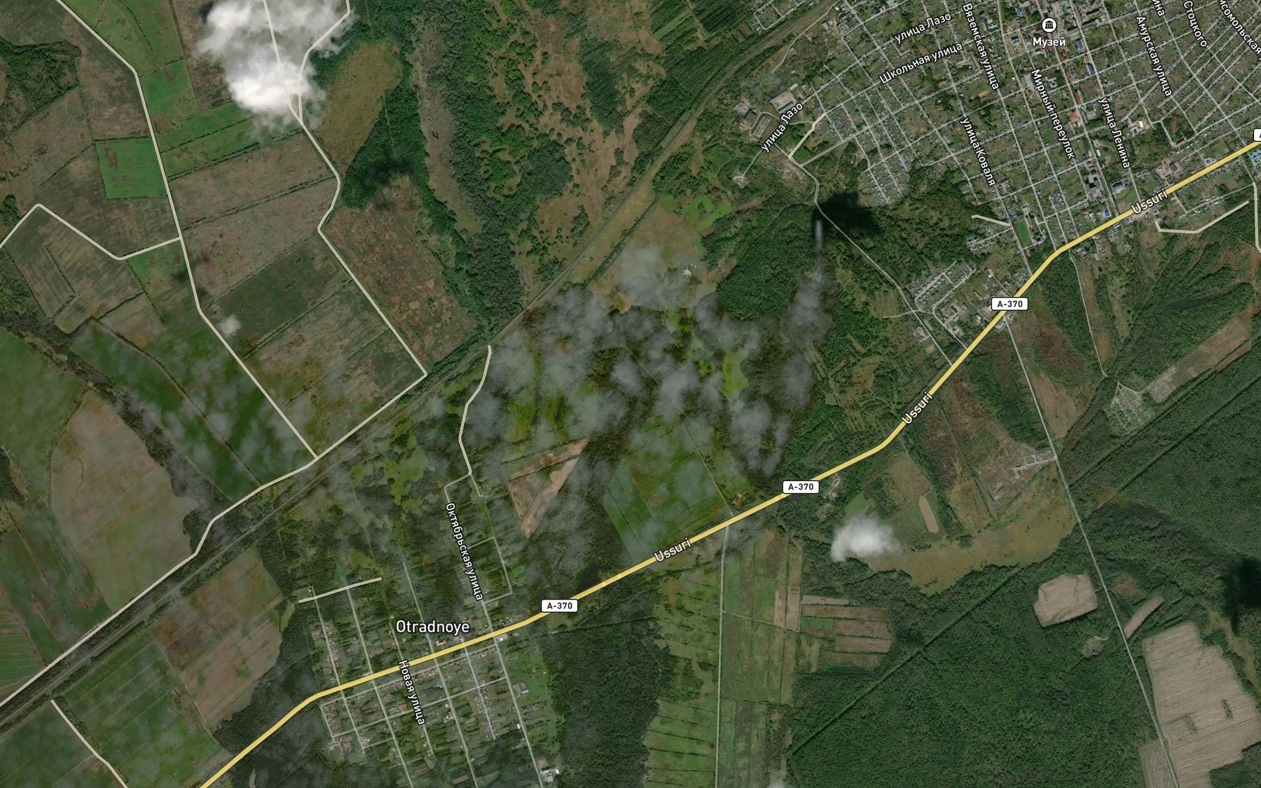 Satellite map of the Kuzin