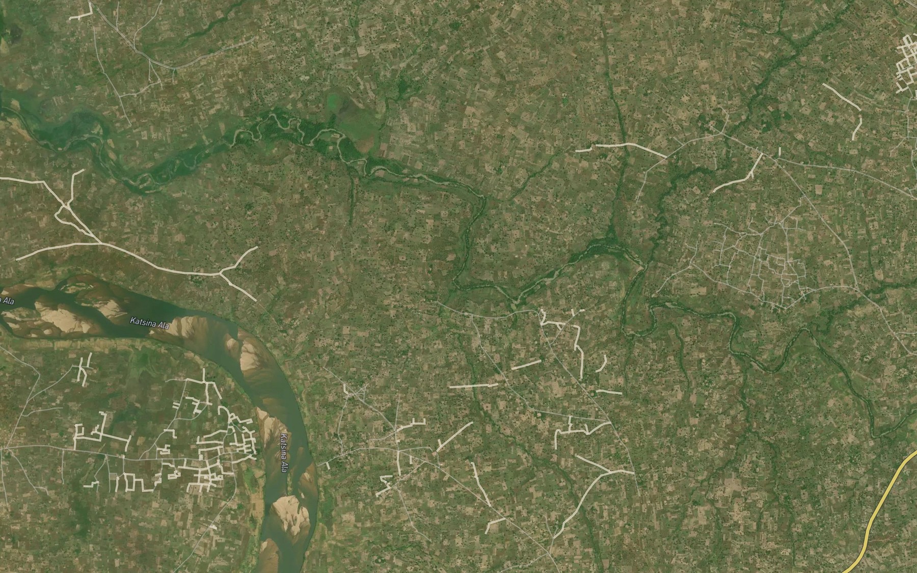 Satellite map of the River Abado