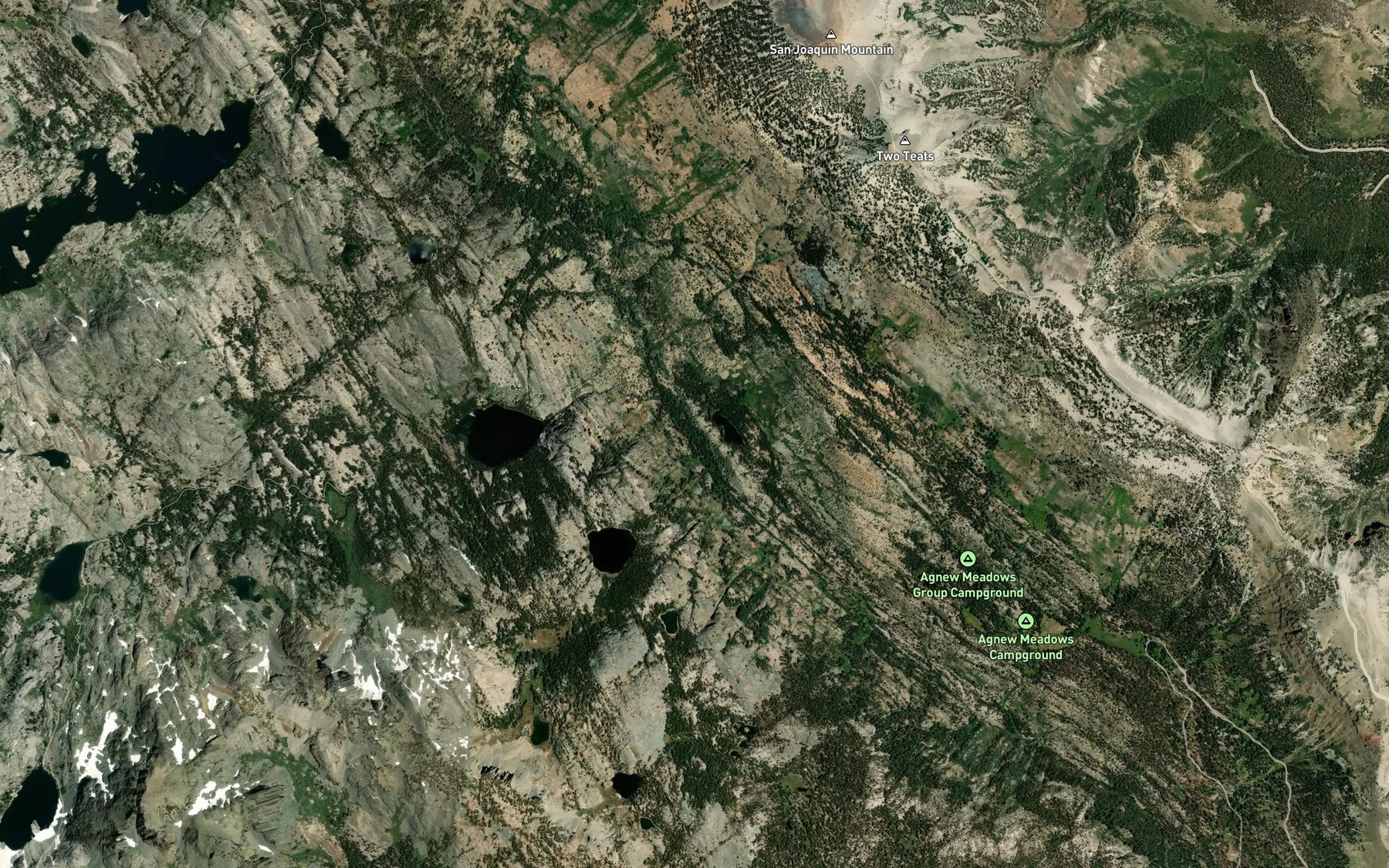 Satellite map of the Shadow Creek