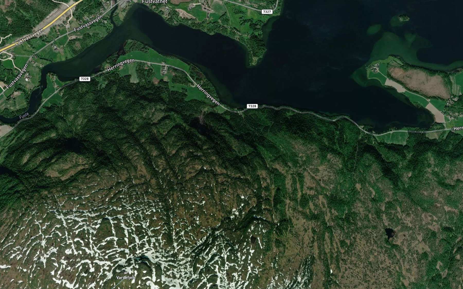 Satellite map of the Hestskarbekken