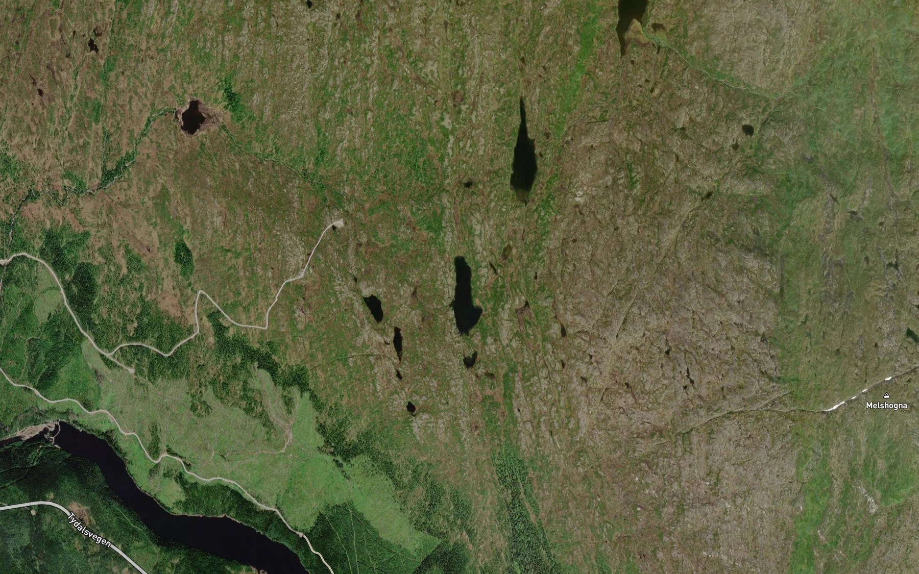 Satellite map of the Maltopptjorna,ovre