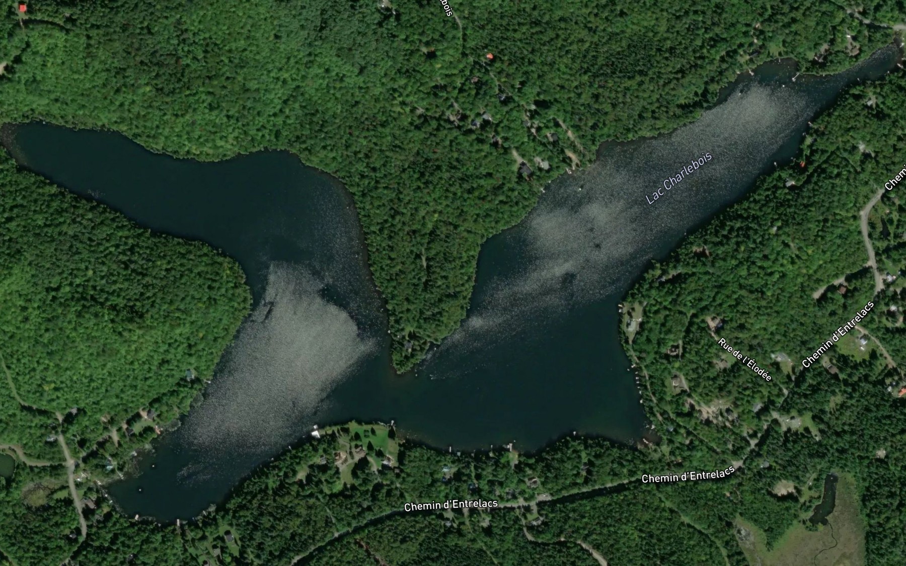 Satellite map of the Lac Charlebois