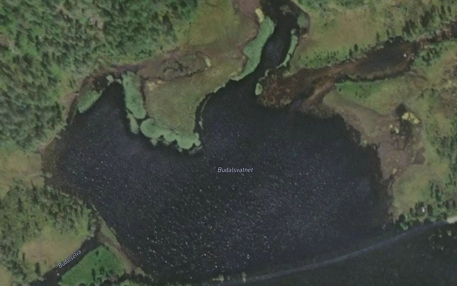 Satellite map of the Budalsvatnet