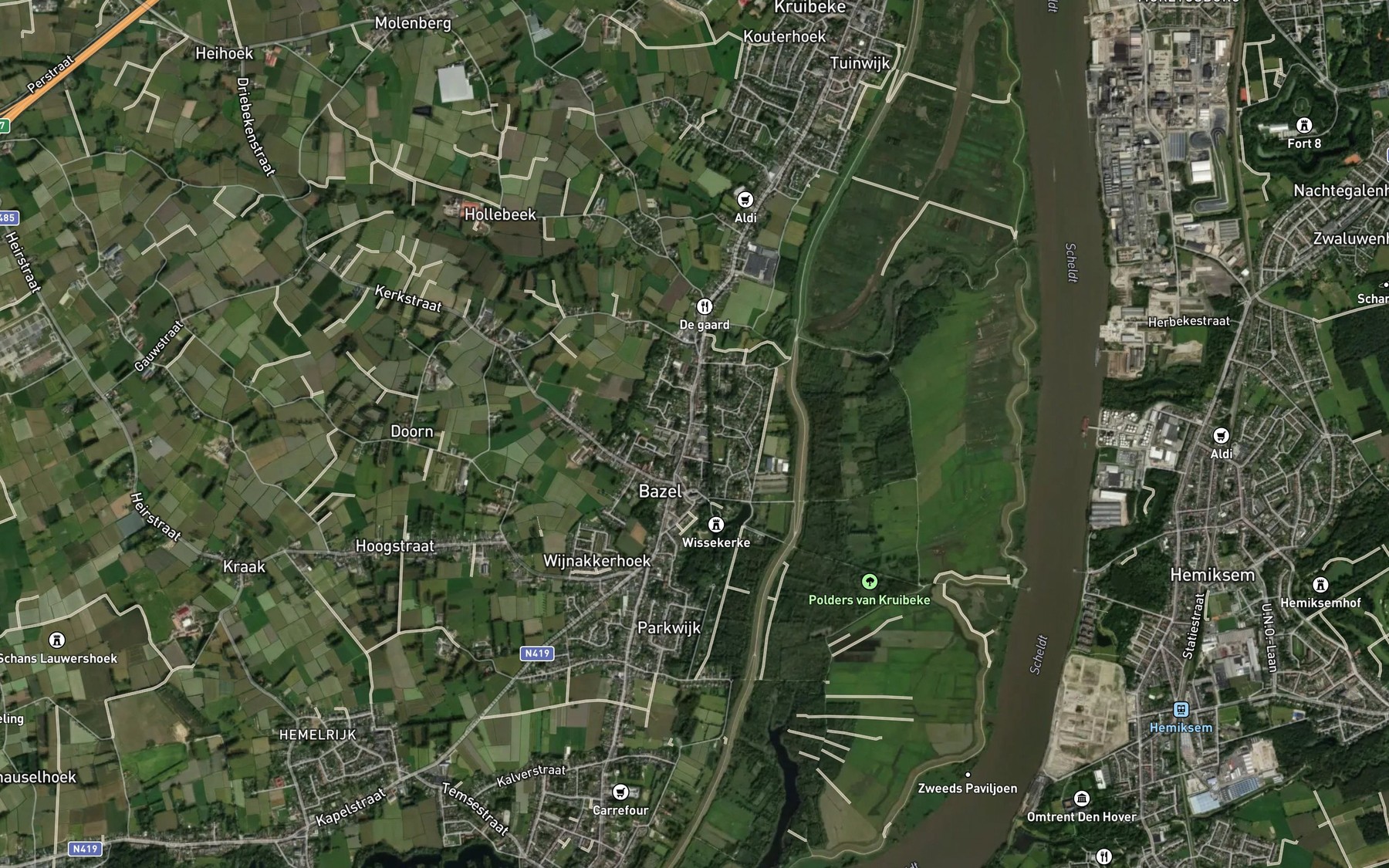 Satellite map of the Molen Couter