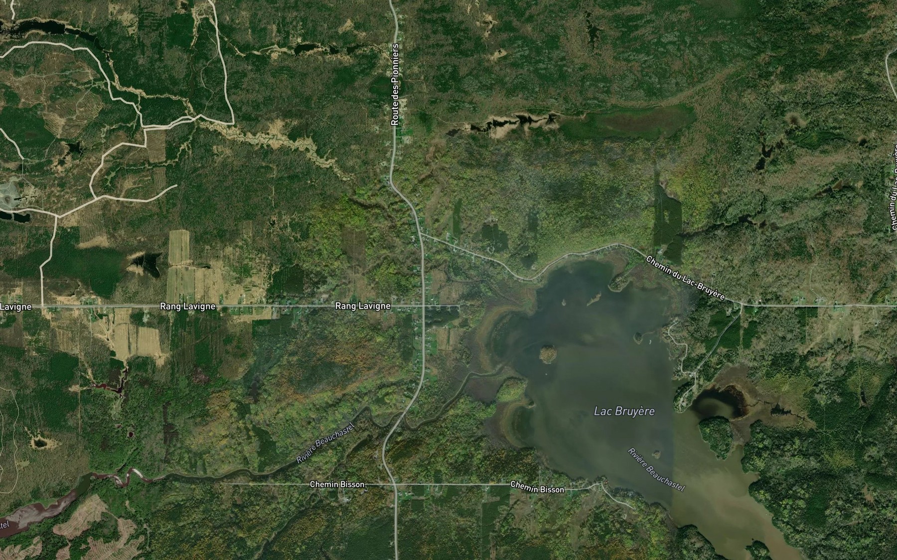 Satellite map of the Cours d'eau Robertson