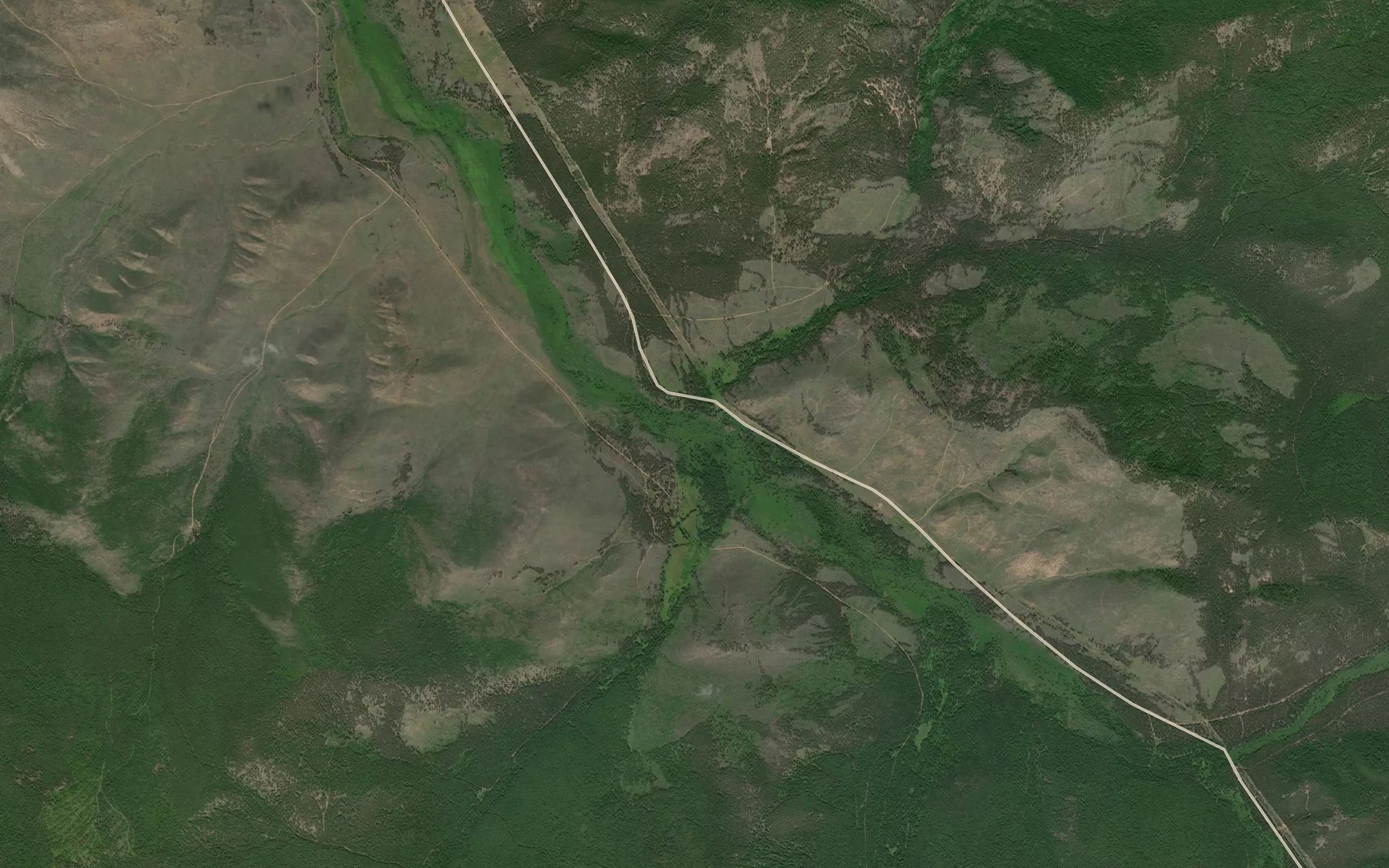 Satellite map of the Sredniy Tarbagatay