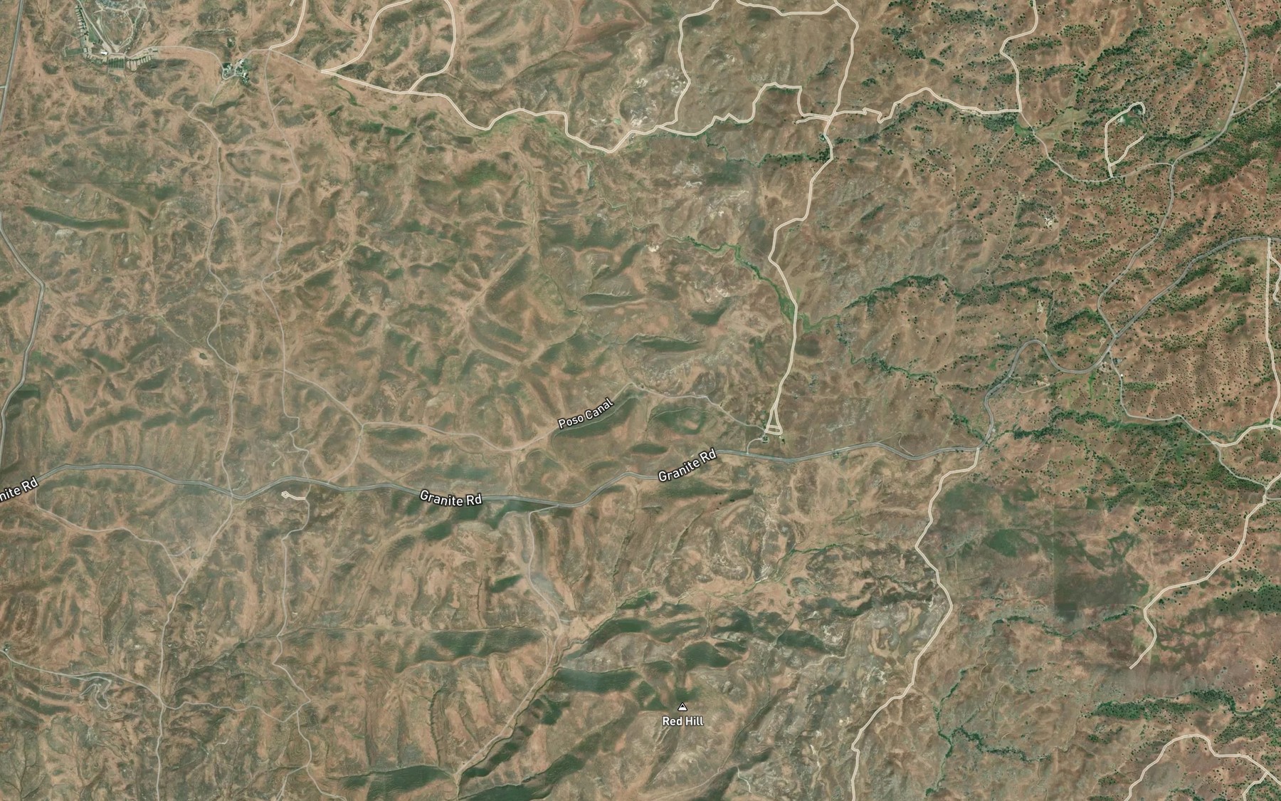 Satellite map of the Poso Canal