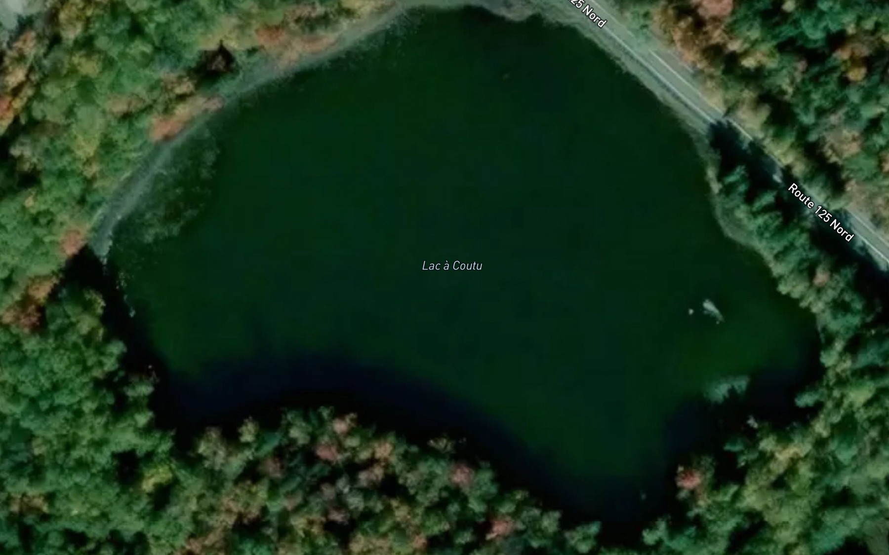 Satellite map of the Lac a Coutu